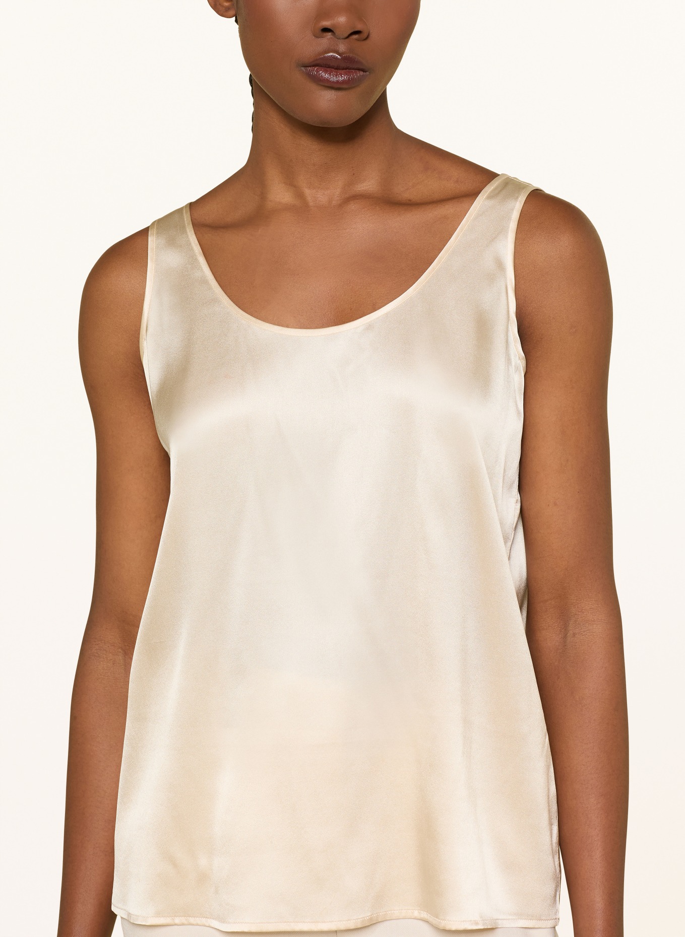 (THE MERCER) N.Y. satin top: BEIGE
