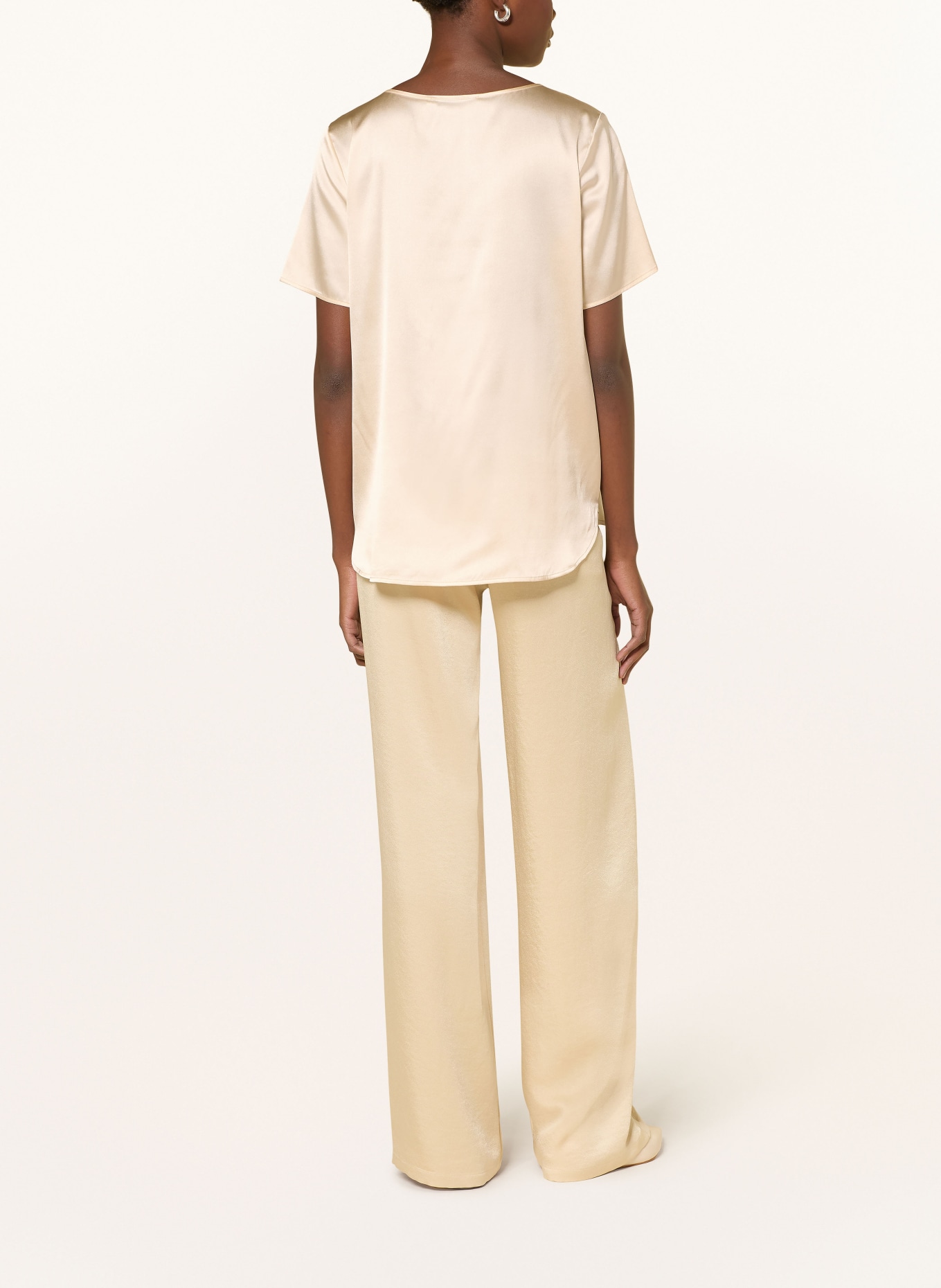 (THE MERCER) N.Y. Jedwabna bluzka: KREMOWY