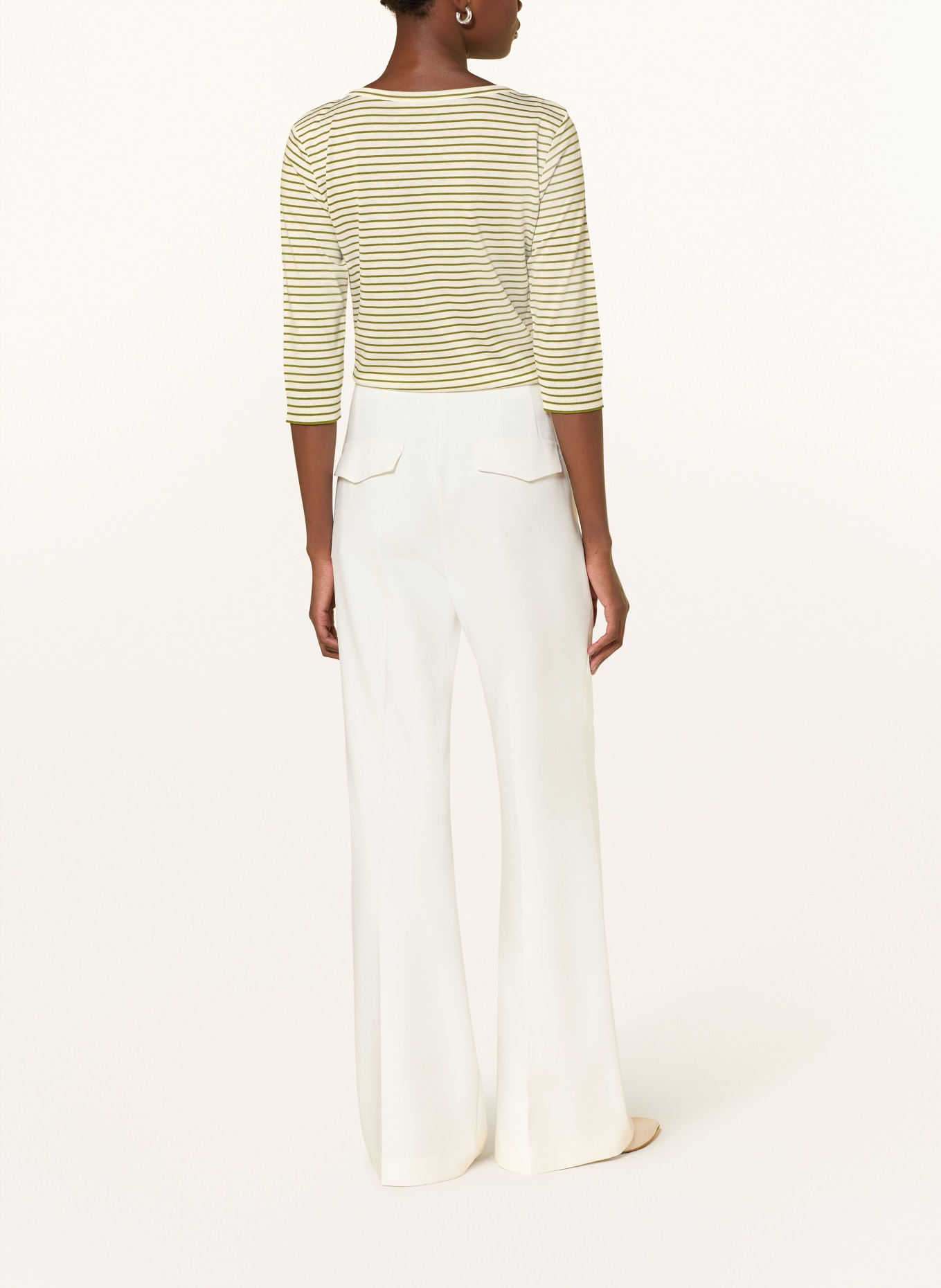 windsor. Longsleeve: HELLGRÜN / CREME