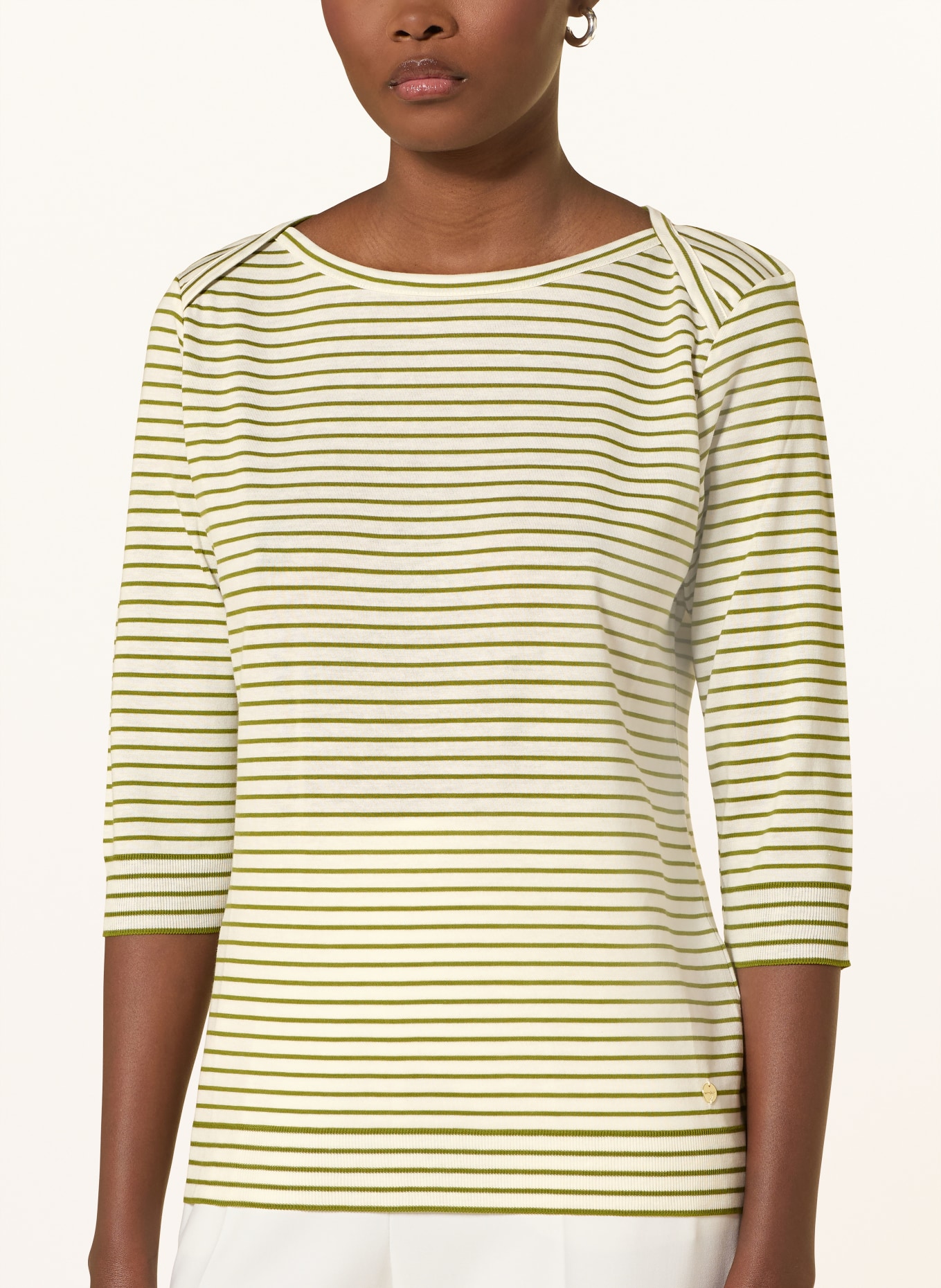 windsor. Longsleeve: HELLGRÜN / CREME