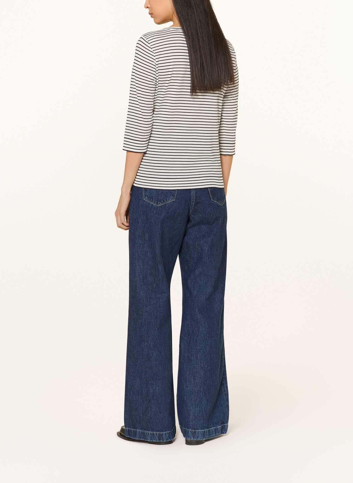 windsor. long-sleeved shirt: DARK BLUE / CREAM