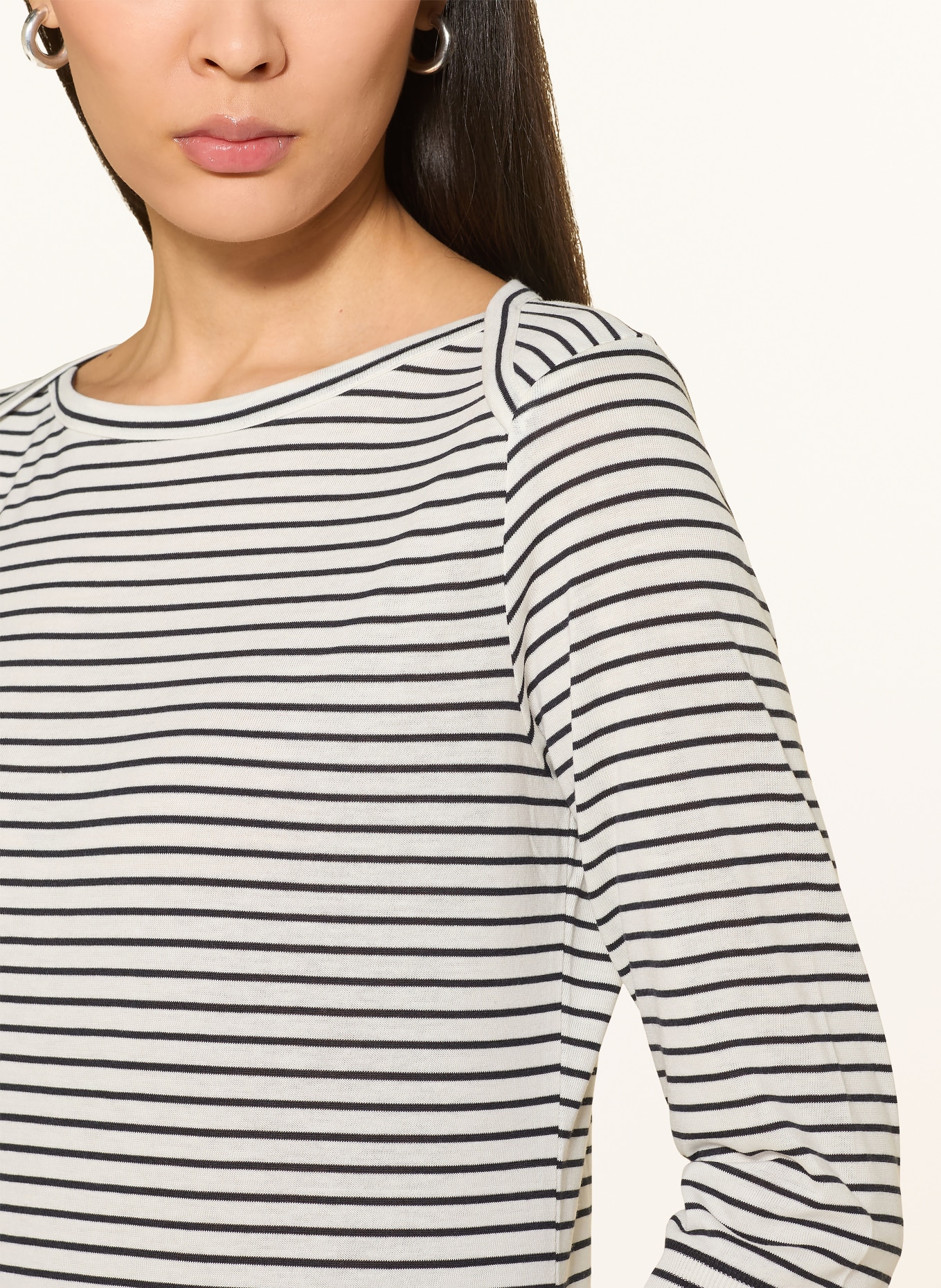 windsor. long-sleeved shirt: DARK BLUE / CREAM