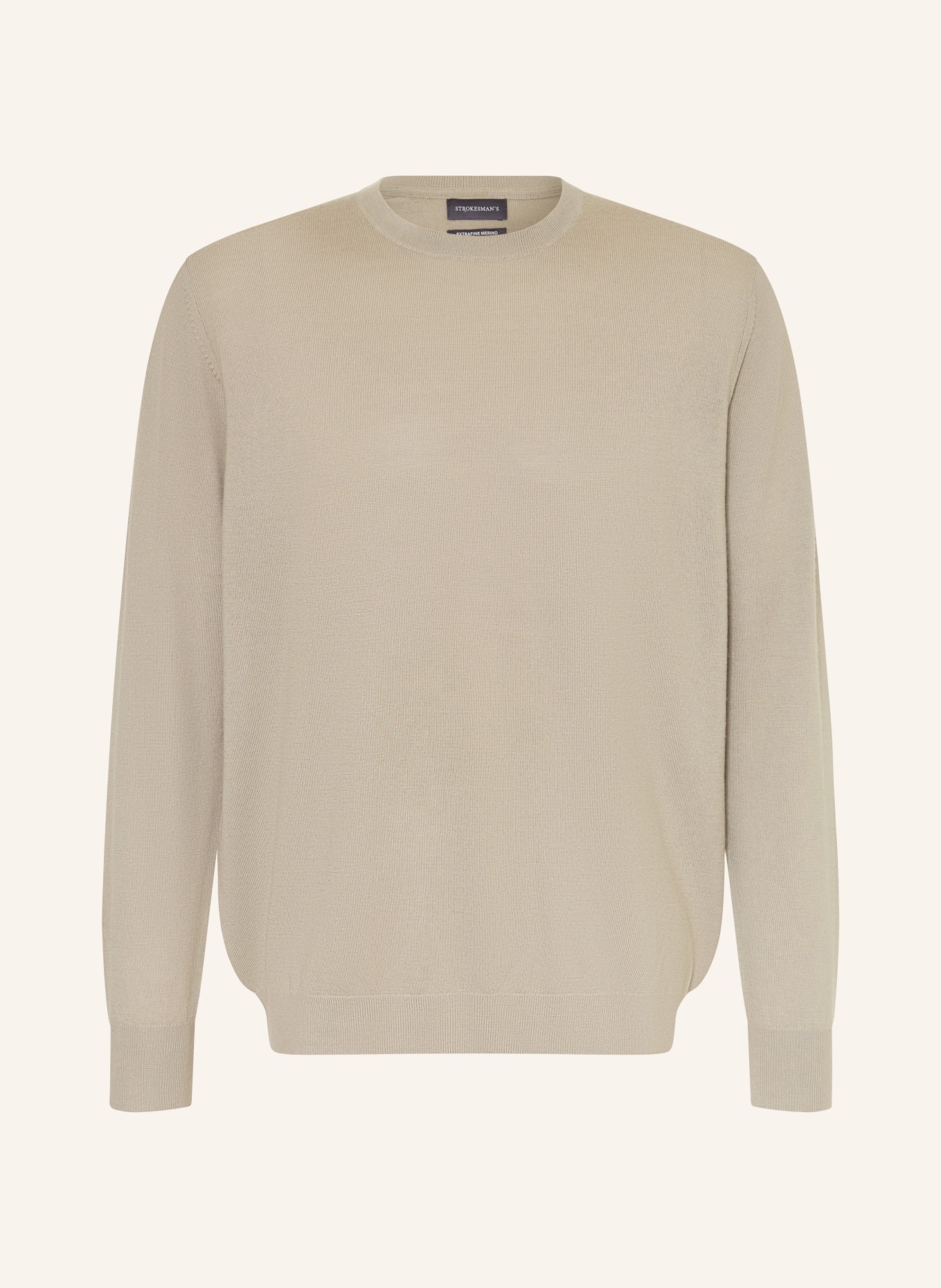 STROKESMAN'S Svetr z merino vlny: KHAKI