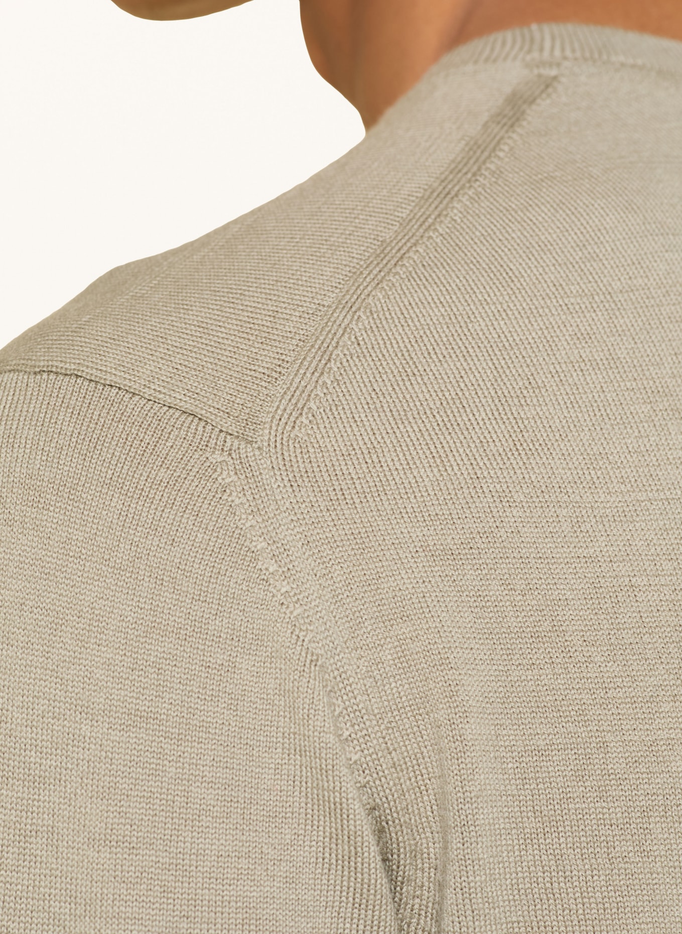 STROKESMAN'S Svetr z merino vlny: KHAKI