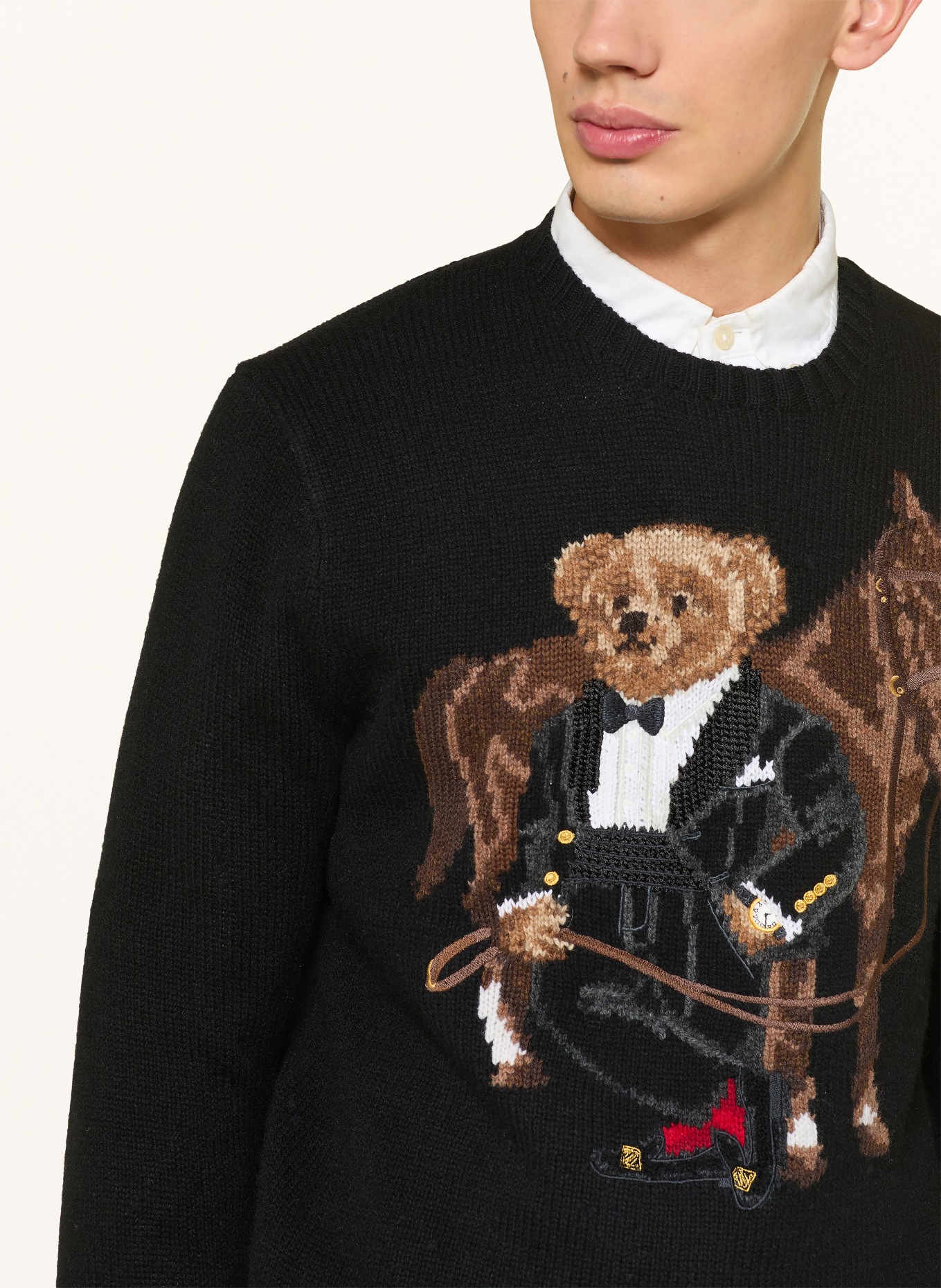 POLO RALPH LAUREN Pullover: SCHWARZ