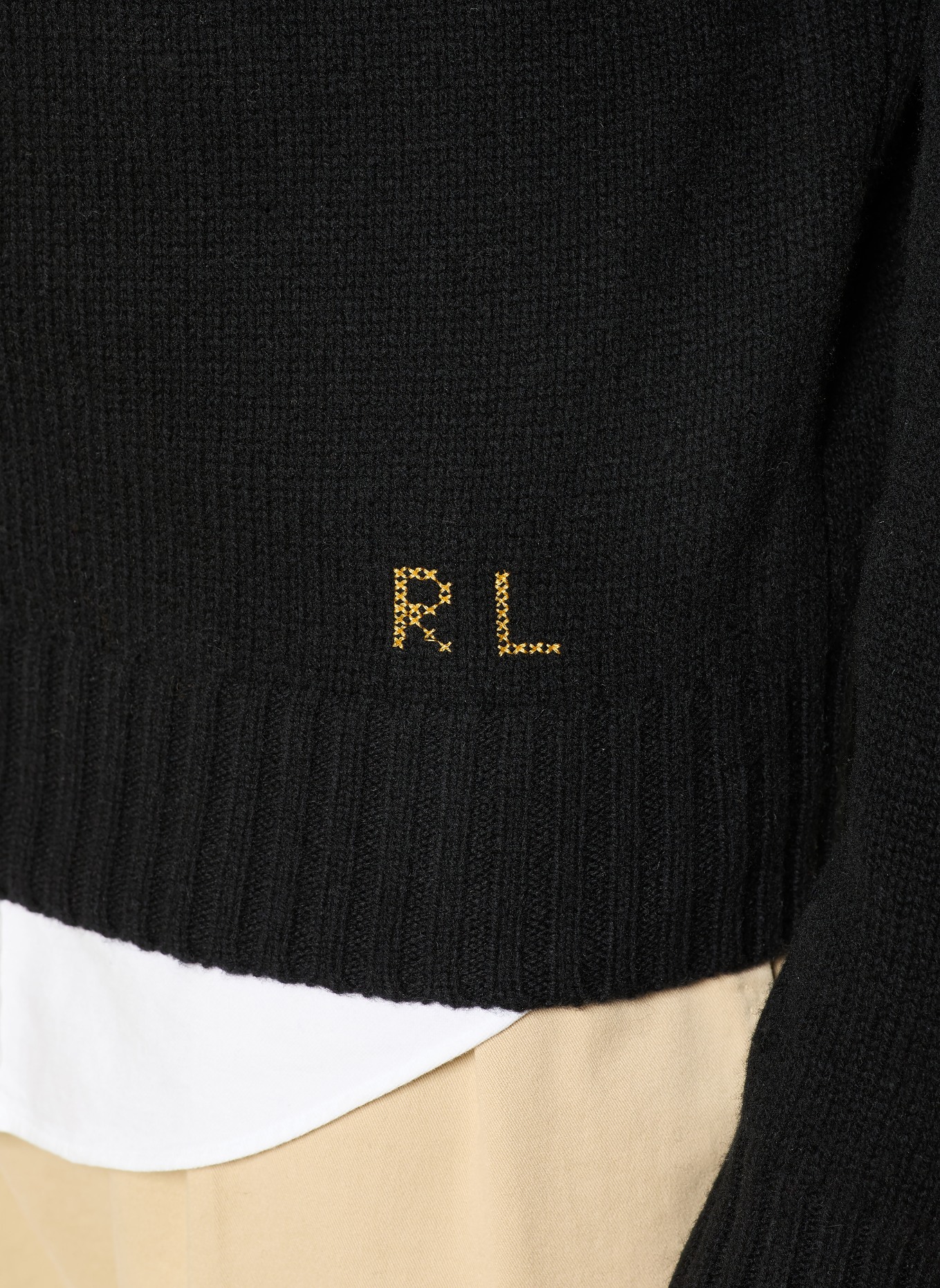 POLO RALPH LAUREN Pullover: SCHWARZ