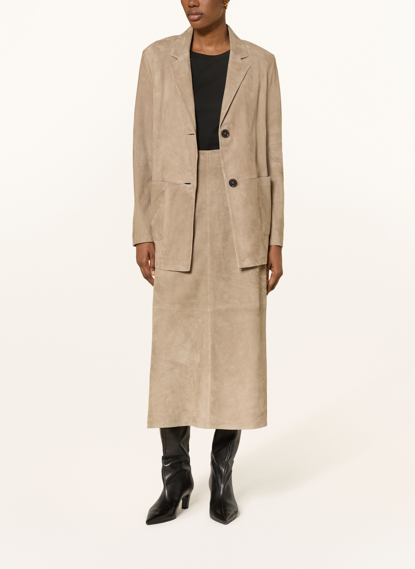 windsor. leather blazer: LIGHT BROWN