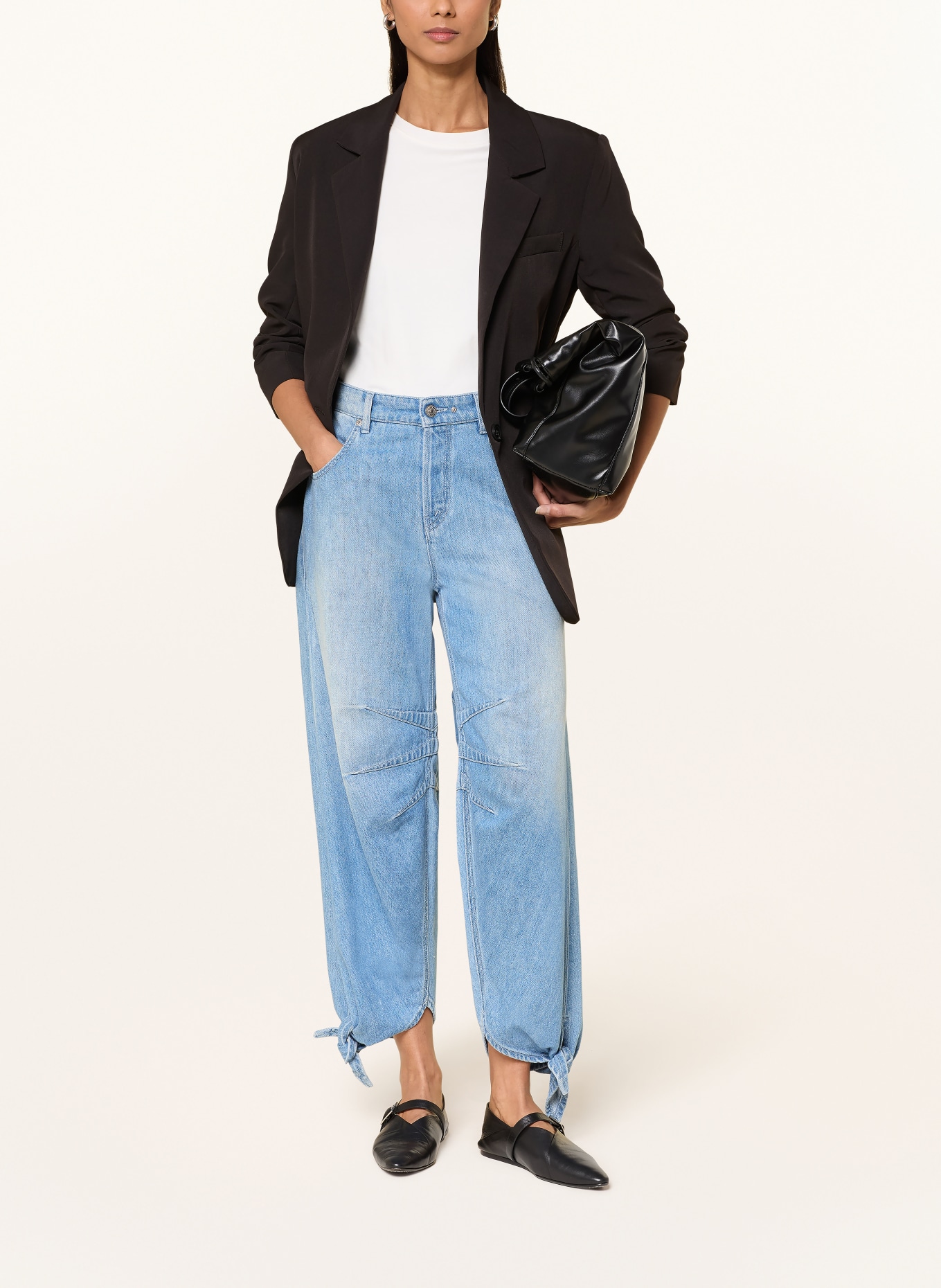 MAC DAYDREAM Džíny Barrel OAKLAND: J545 DD caribbean blue wash