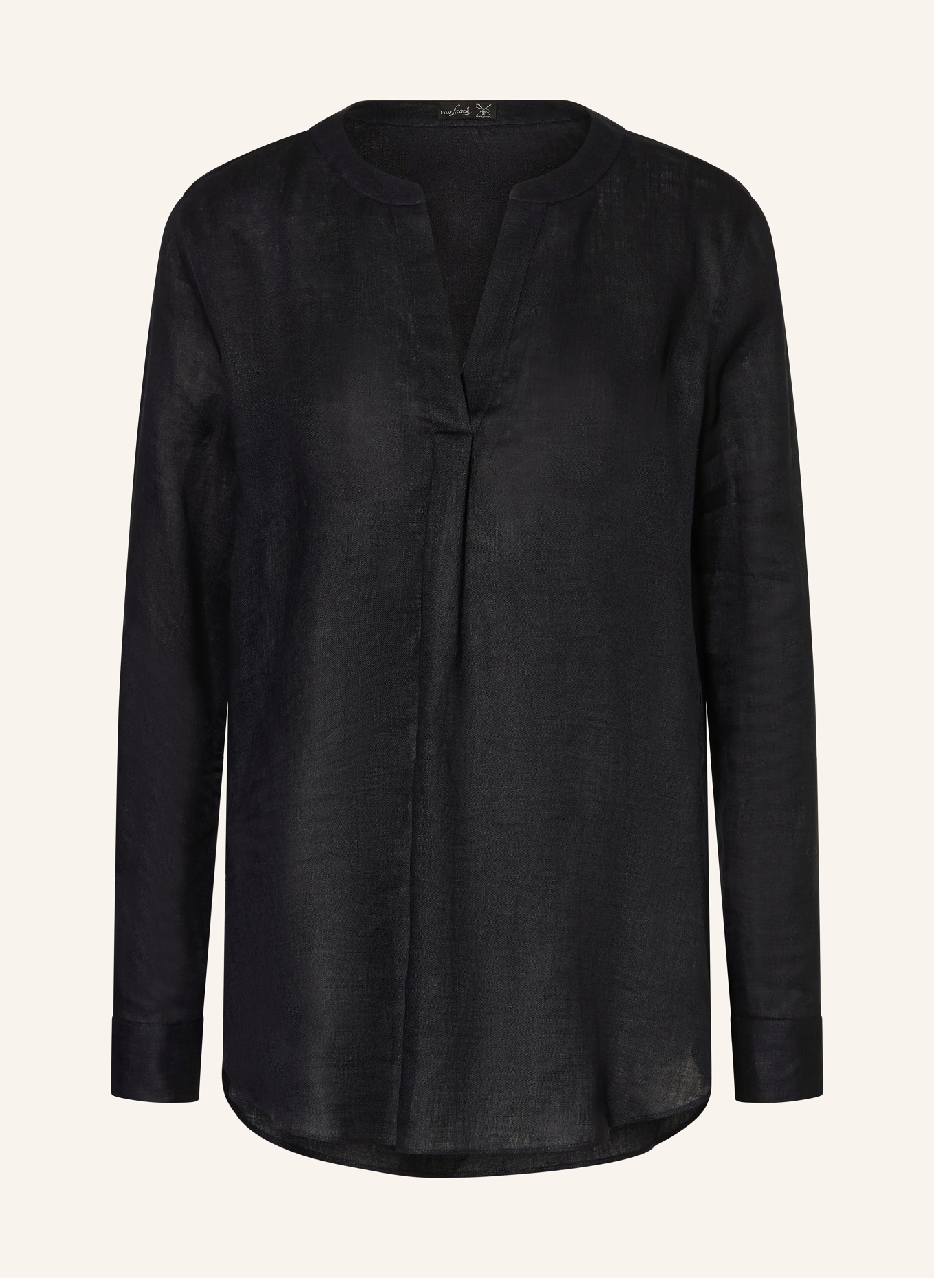 van Laack Bluzka VL-PONNY-BR z lnu: GRANATOWY