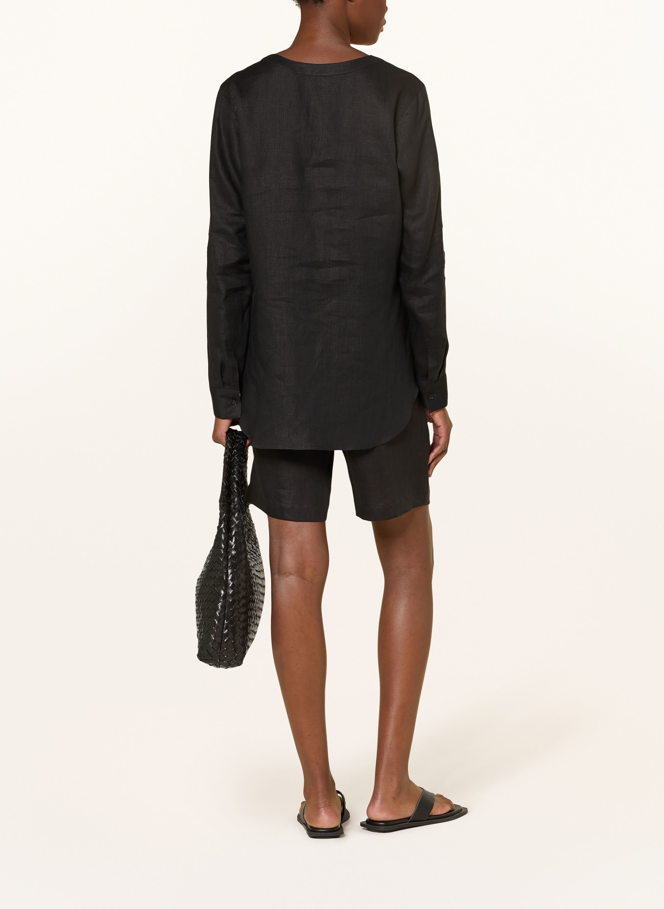 van Laack Leinenshorts VL-HELEAS-BR: SCHWARZ