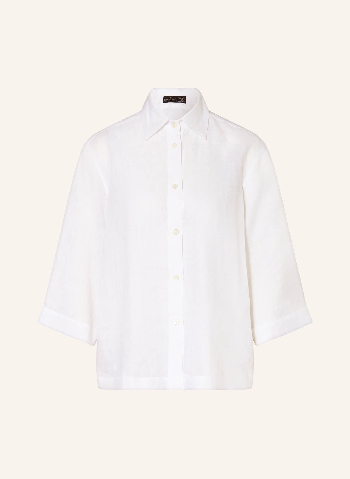 van Laack Hemdbluse VL-BANIS-BRO mit 3/4-Arm: WEISS