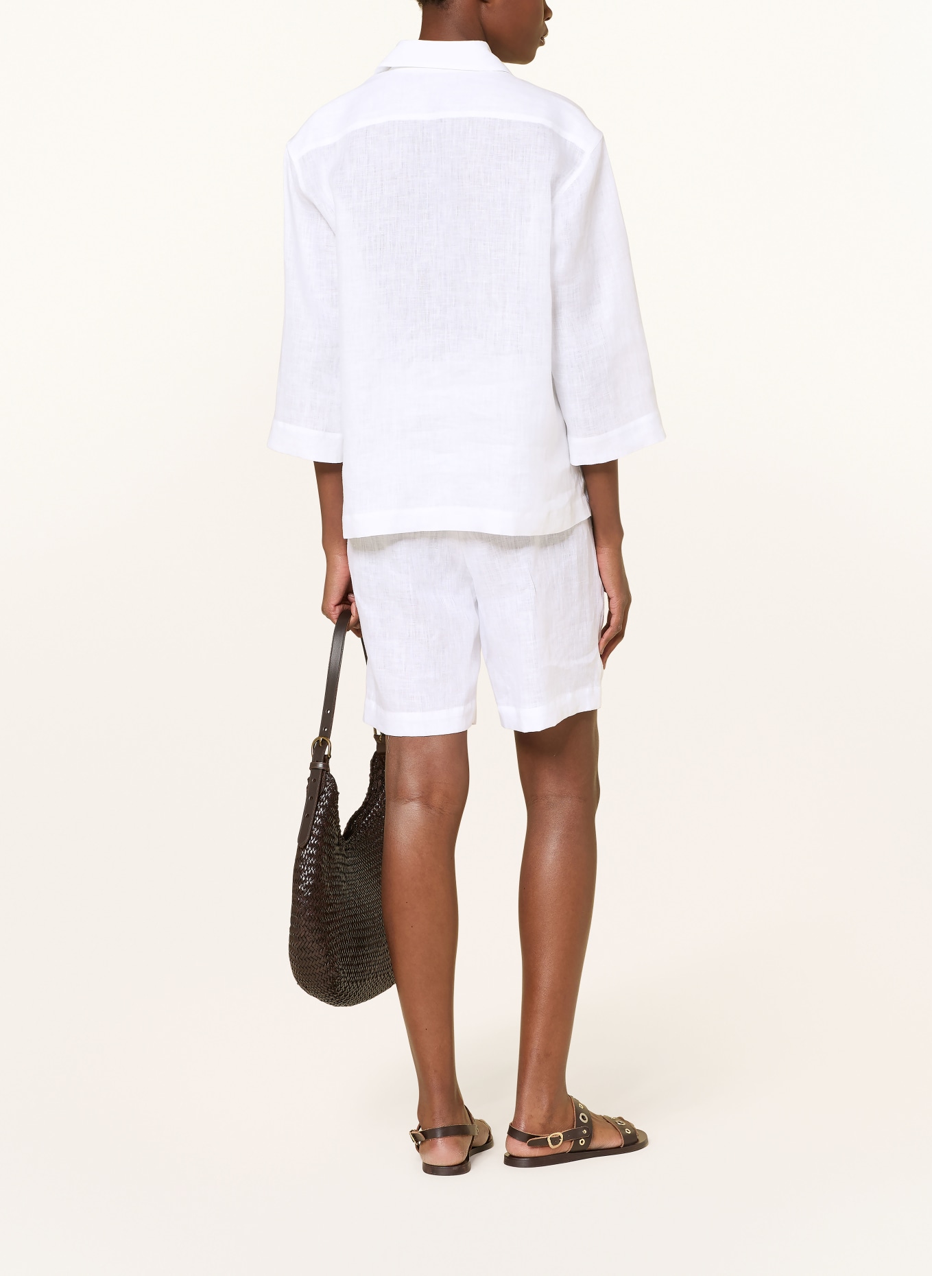 van Laack Hemdbluse VL-BANIS-BRO mit 3/4-Arm: WEISS