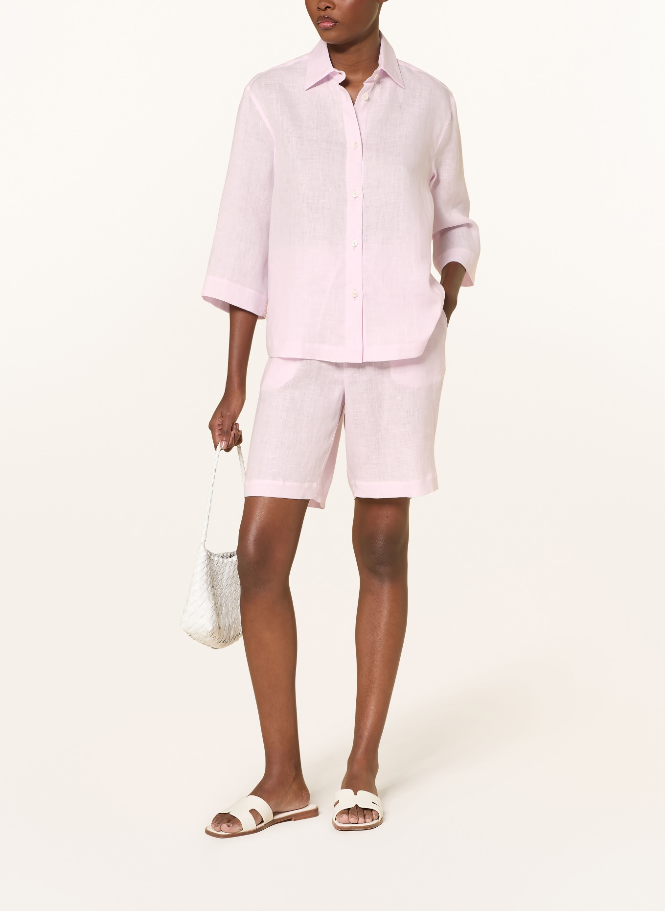 van Laack Hemdbluse VL-BANIS-BRO mit 3/4-Arm: PINK