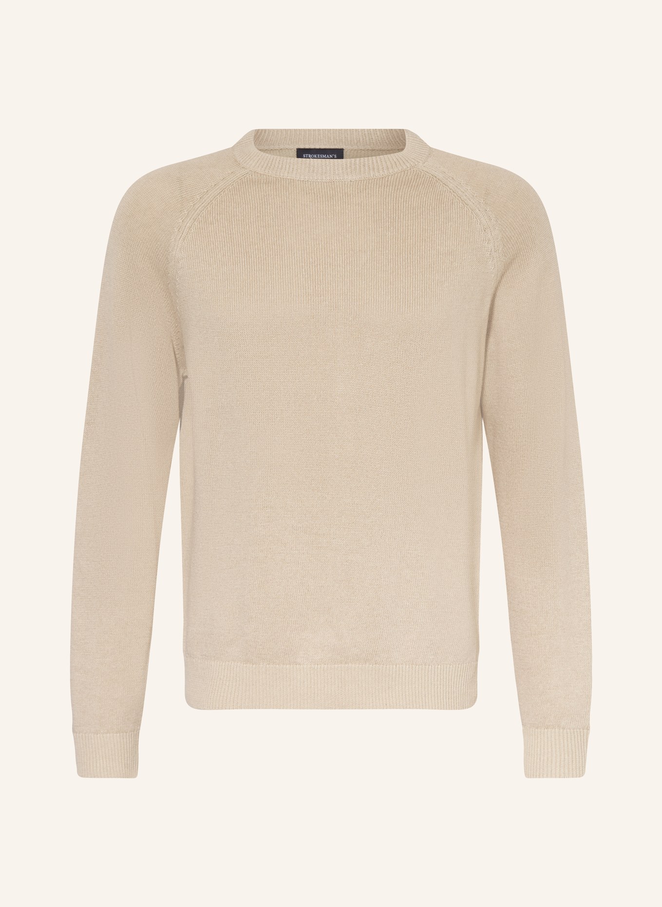 STROKESMAN'S Pullover mit Leinen: BEIGE