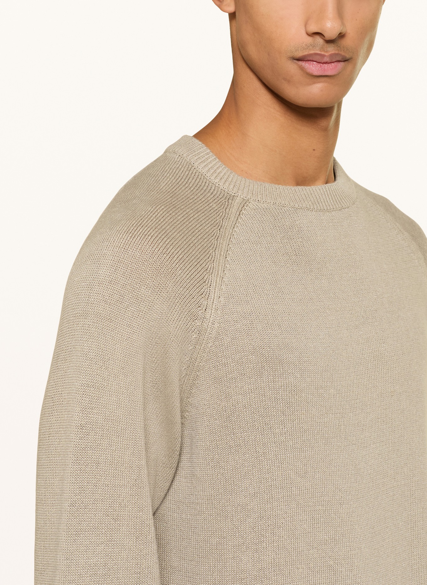 STROKESMAN'S Svetr s lnem: KHAKI