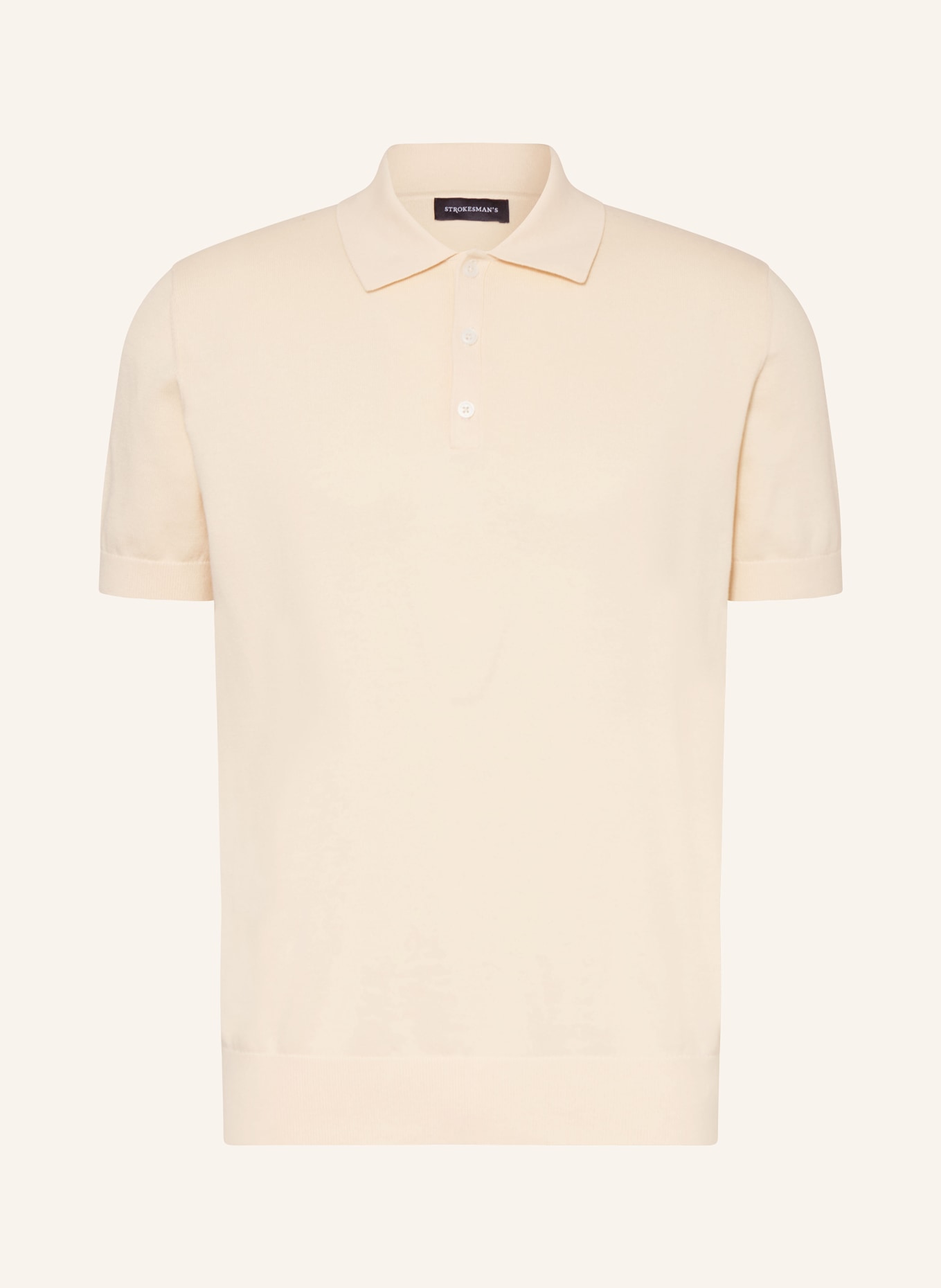 STROKESMAN'S Strick-Poloshirt: HELLORANGE