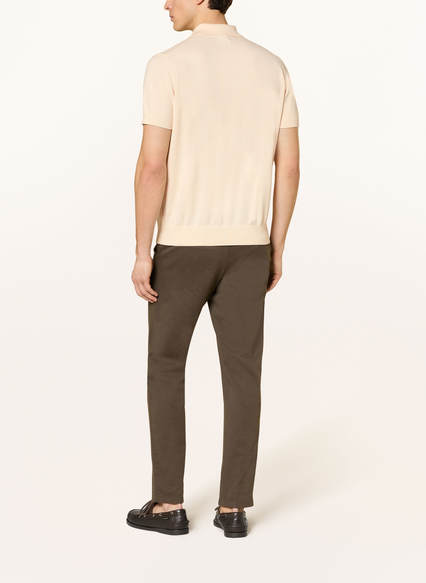 STROKESMAN'S Strick-Poloshirt: HELLORANGE