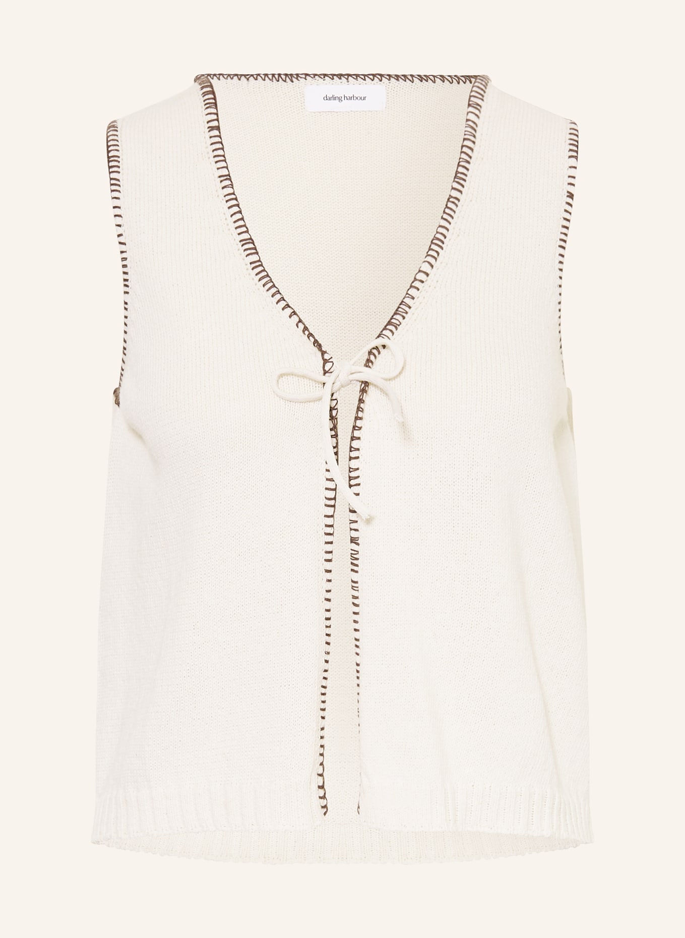 darling harbour Strickweste: CREME