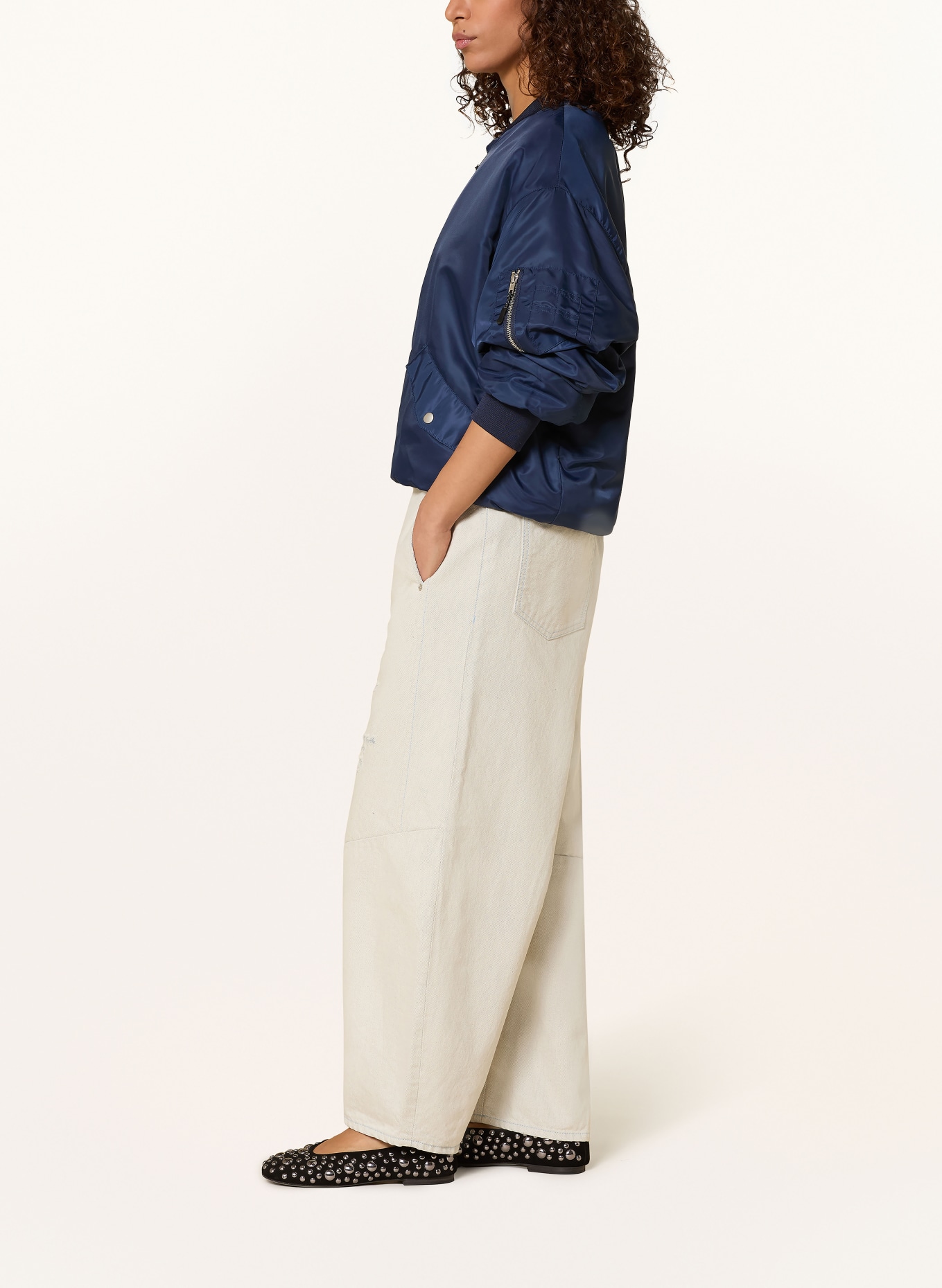 MAC DAYDREAM Barrel Jeans LOS ANGELES: J029 DD chalk distressed wash