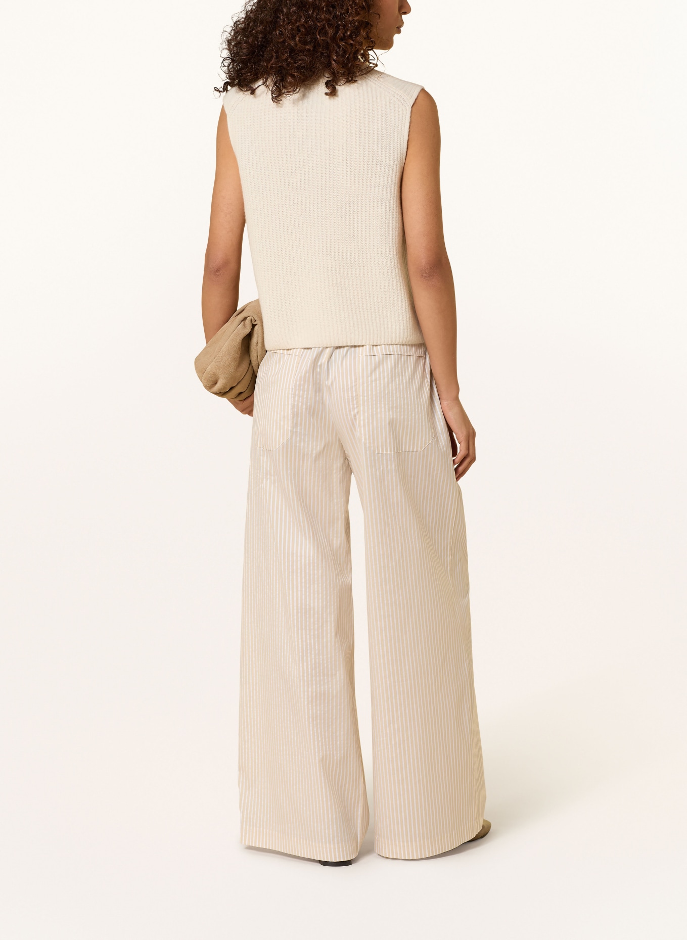 MAC DAYDREAM Marlenehose MALIBU: CAMEL / WEISS