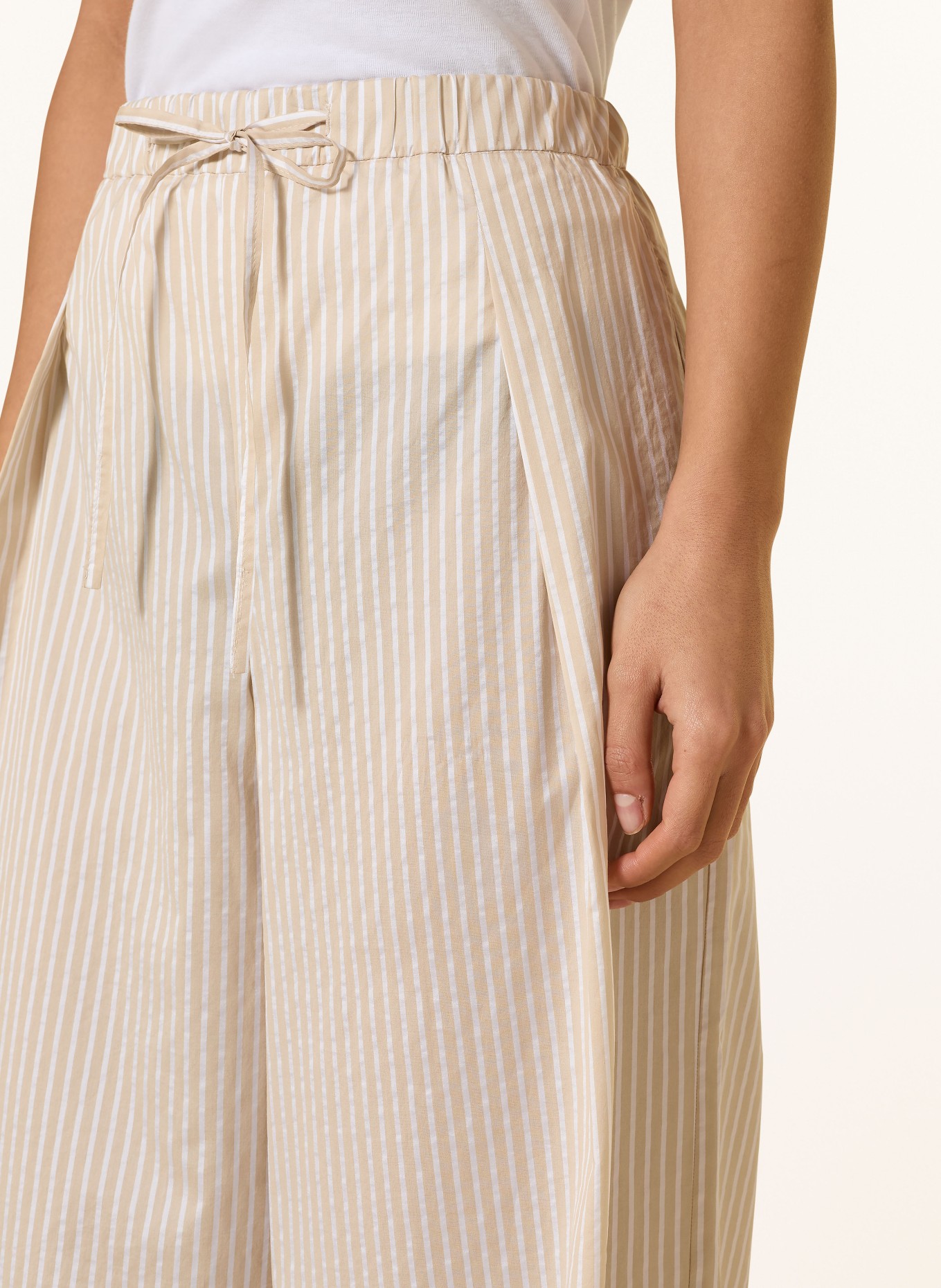MAC DAYDREAM Marlenehose MALIBU: CAMEL / WEISS