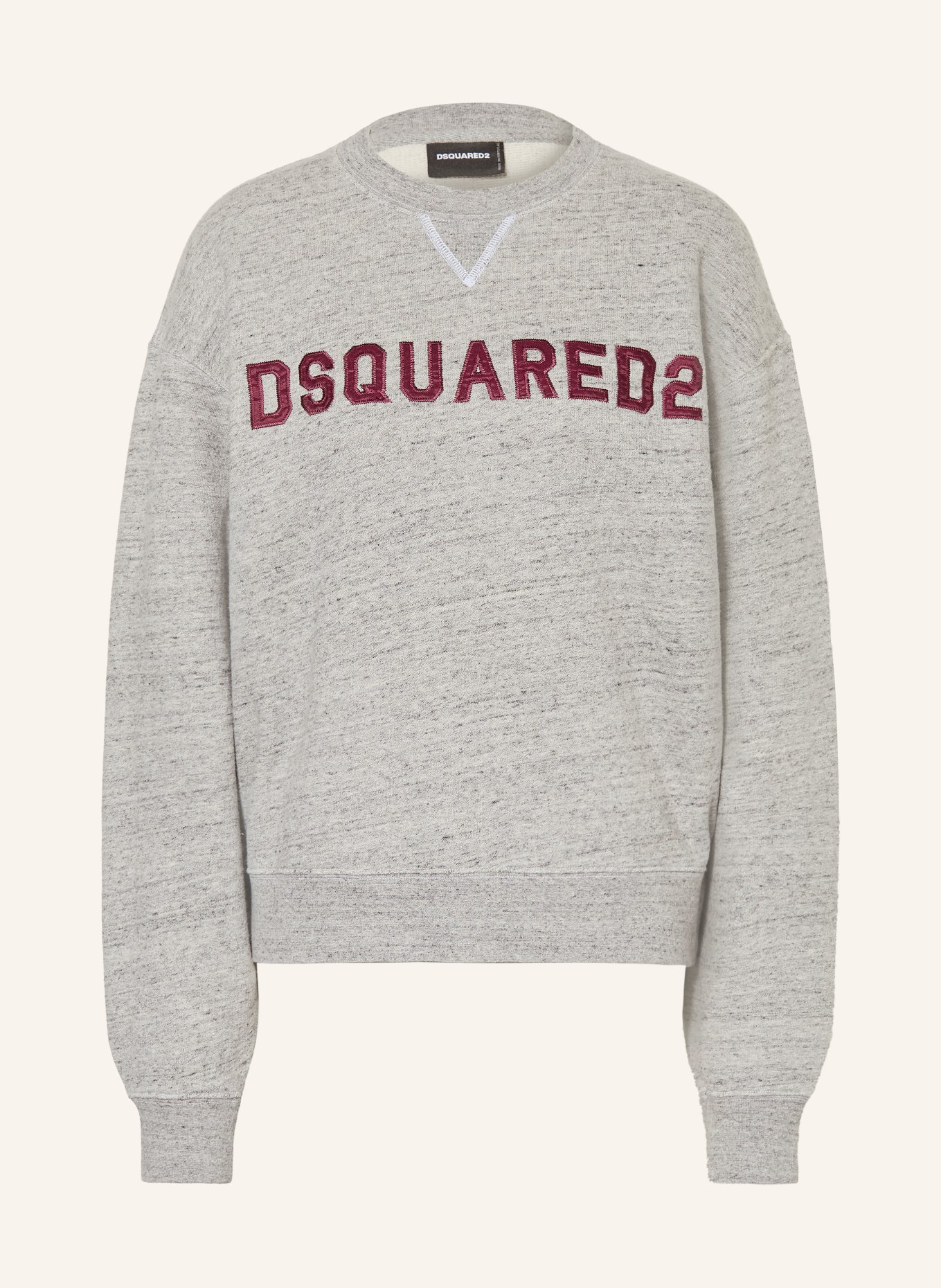 DSQUARED2 sweatshirt: GRAY / DARK PURPLE