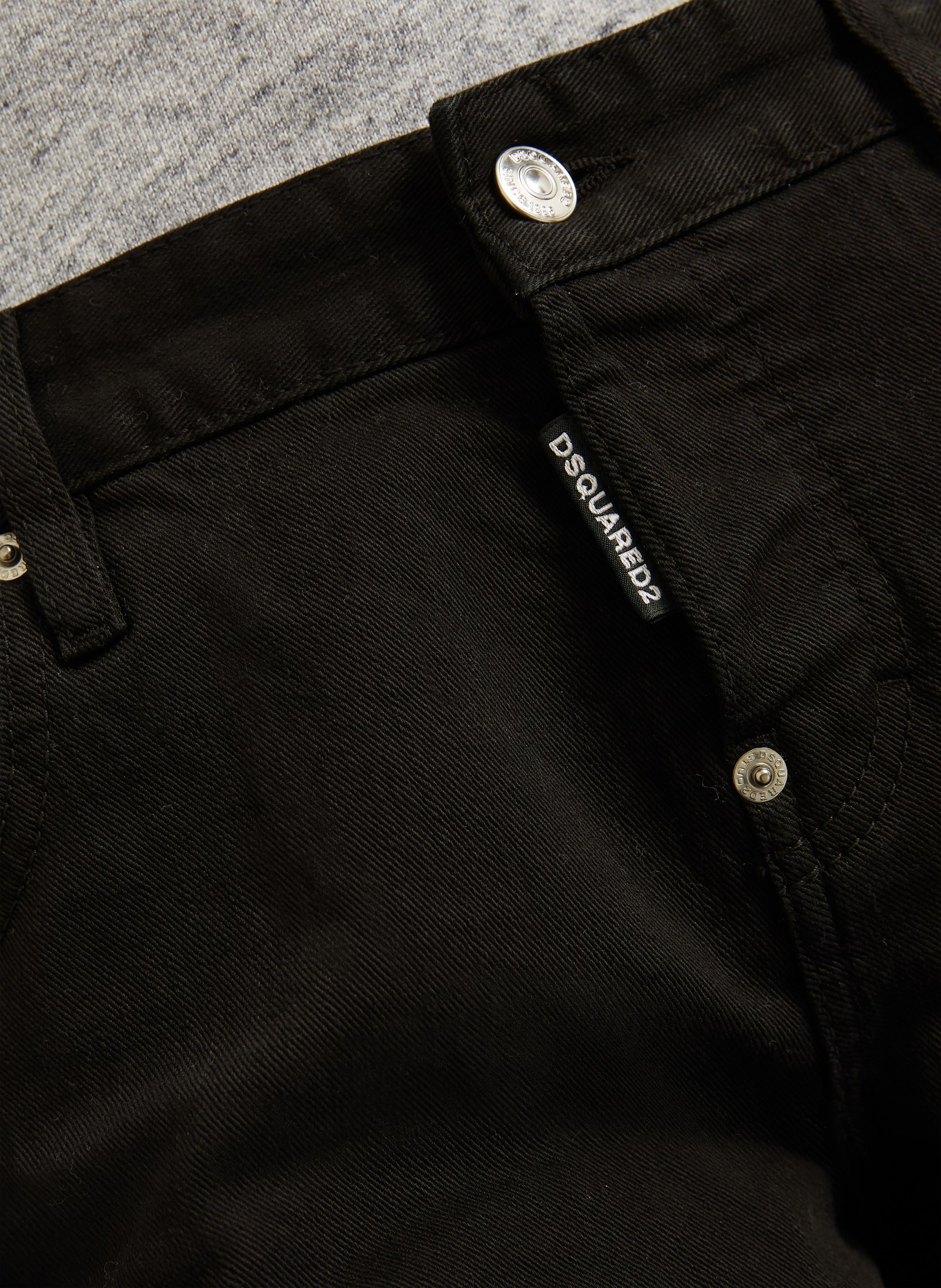 DSQUARED2 Cropped Jeans TEDDY: 900 BLACK