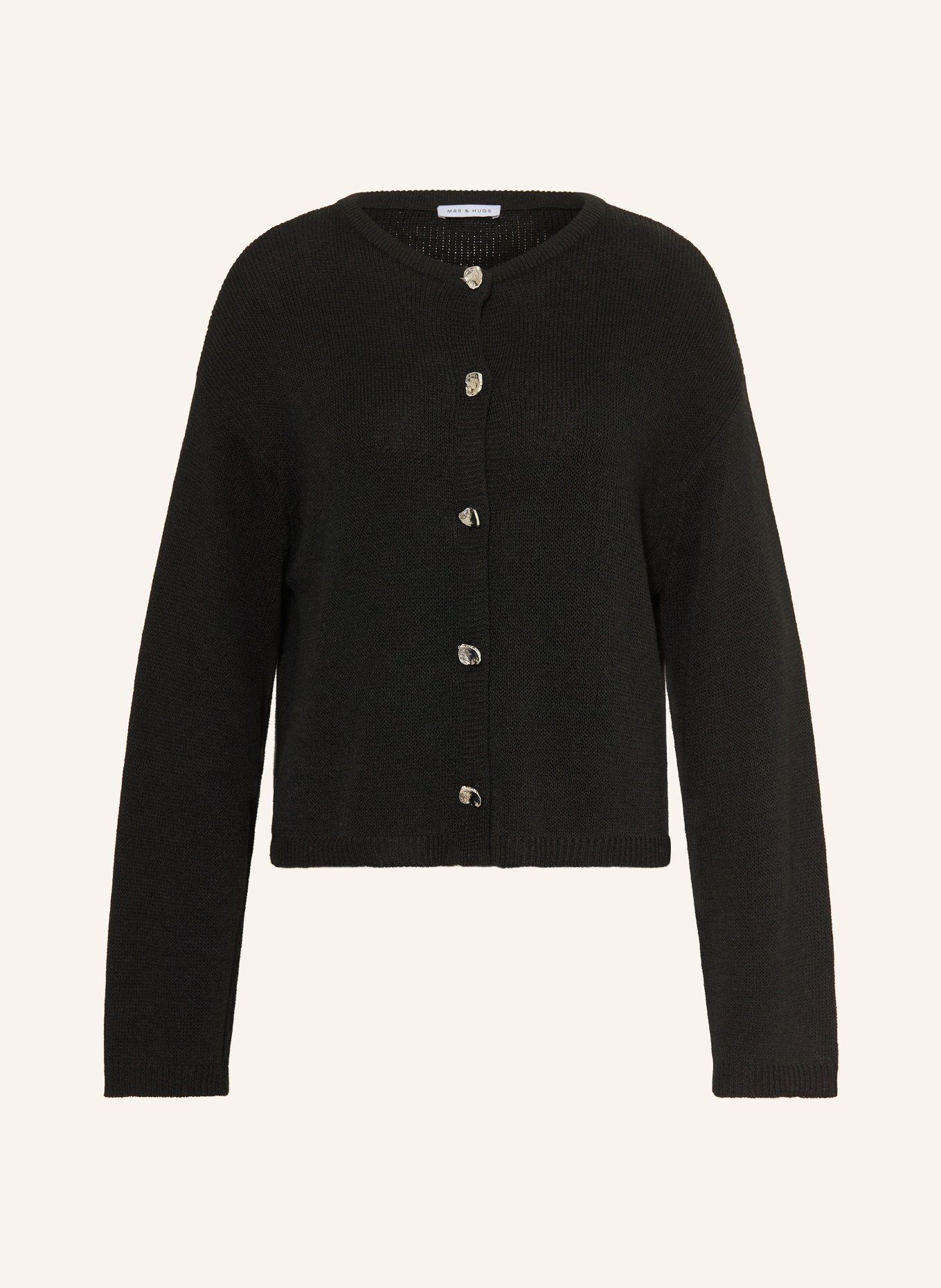MRS & HUGS Strickjacke: SCHWARZ