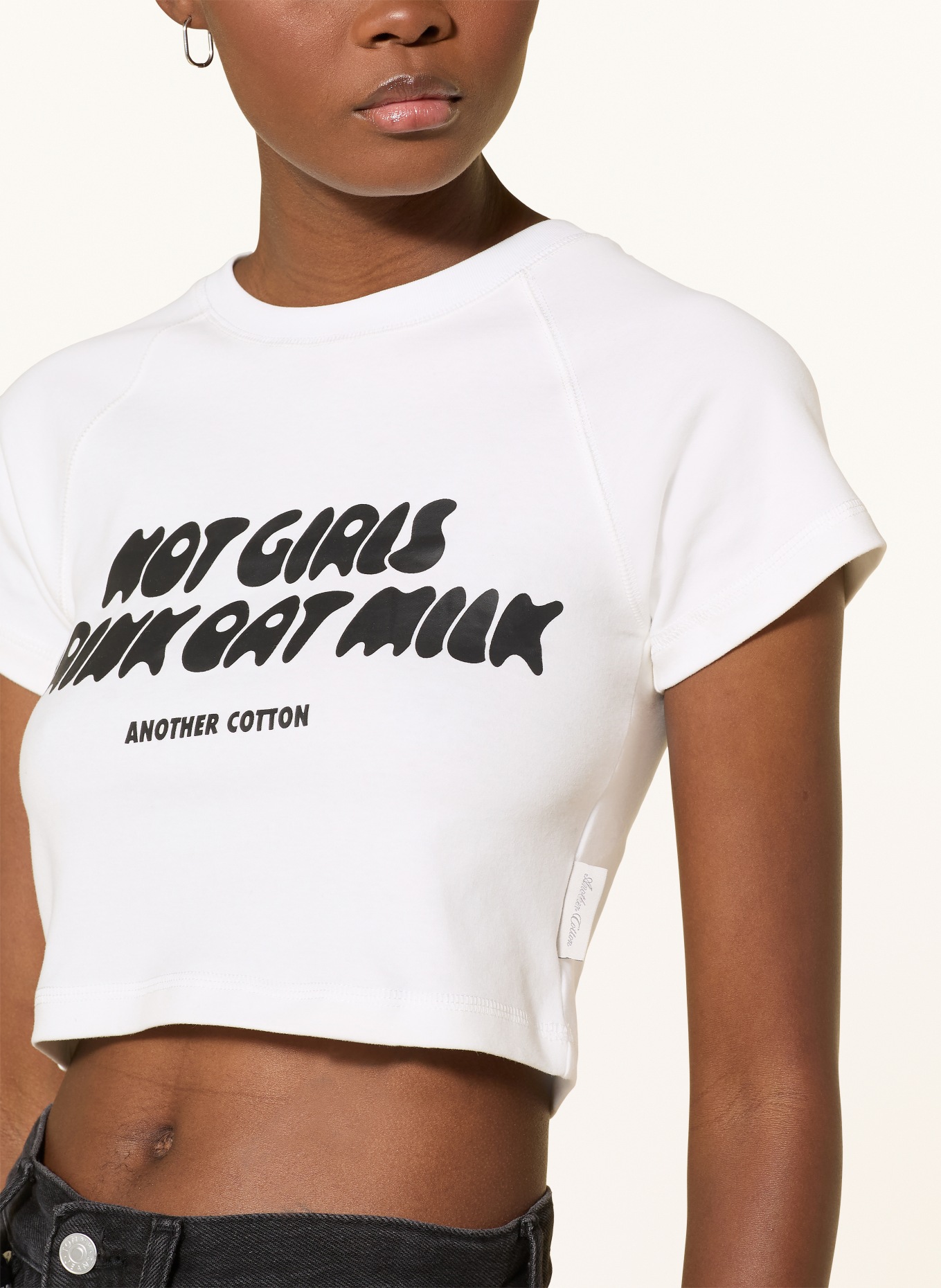 another COTTON LAB Cropped shirt HOT GIRLS: WHITE