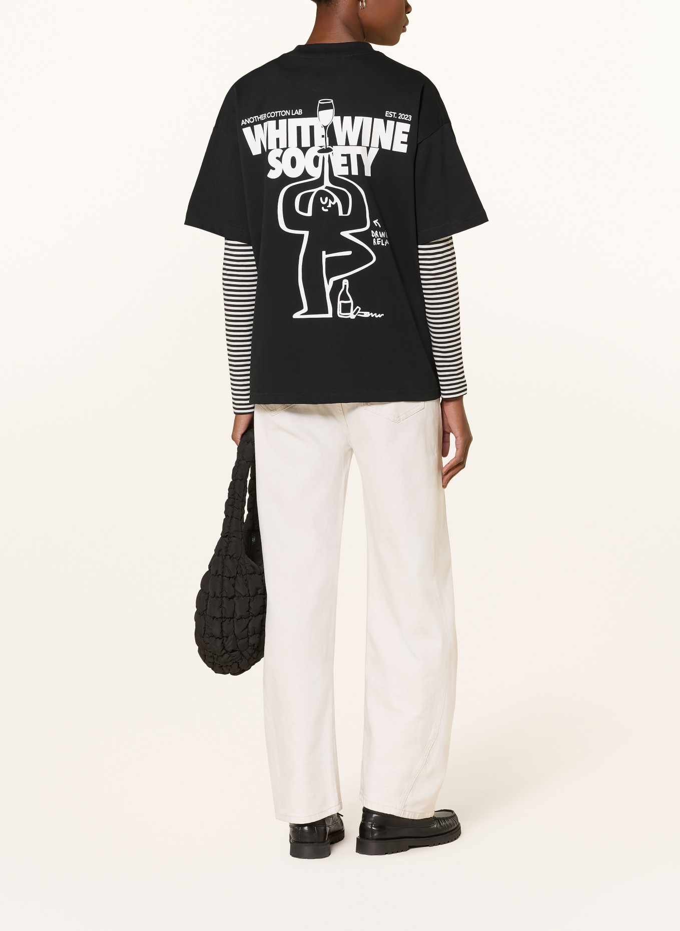 another COTTON LAB T-shirt: BLACK