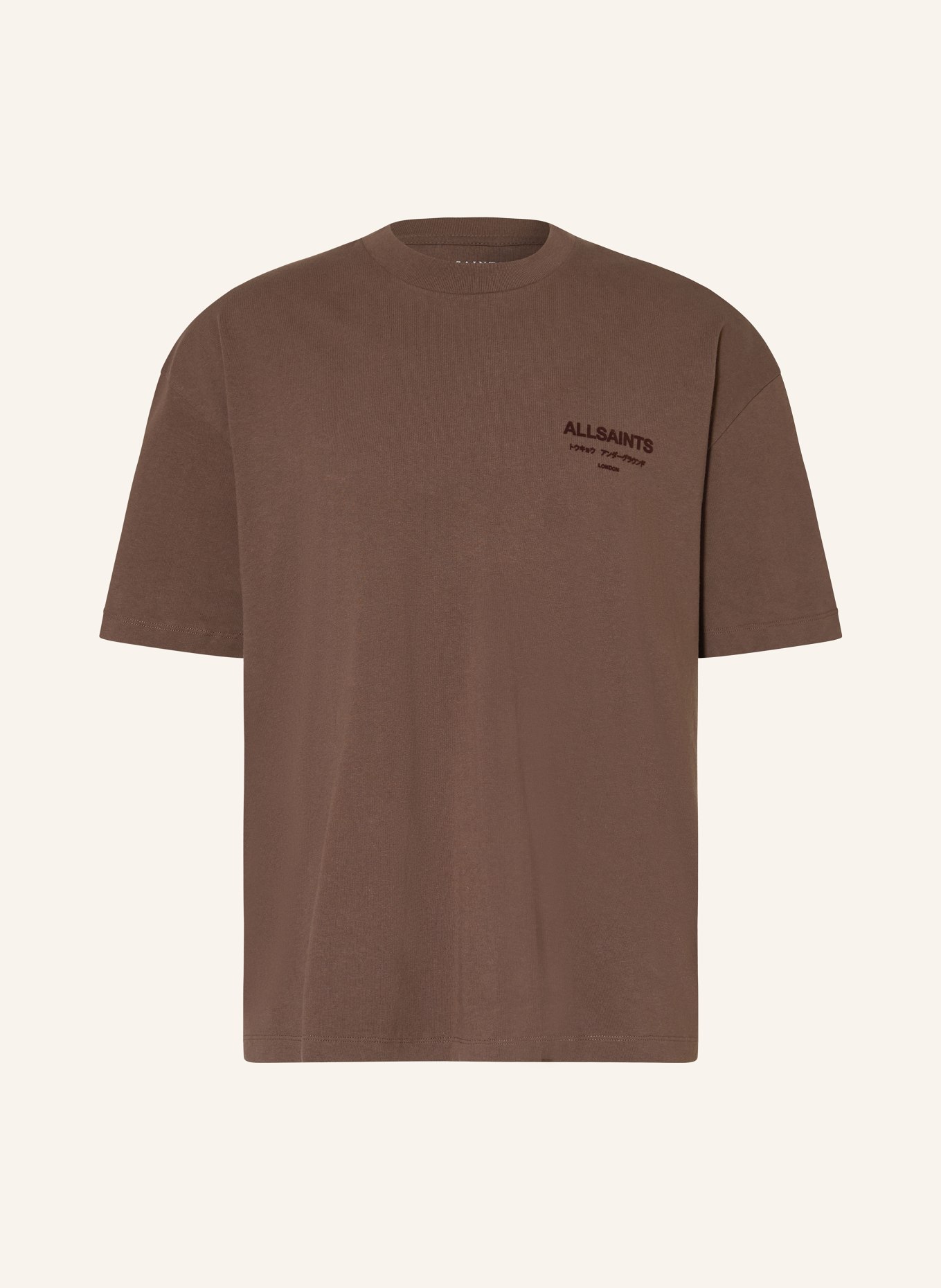 ALLSAINTS T-Shirt XANDER: DUNKELBRAUN