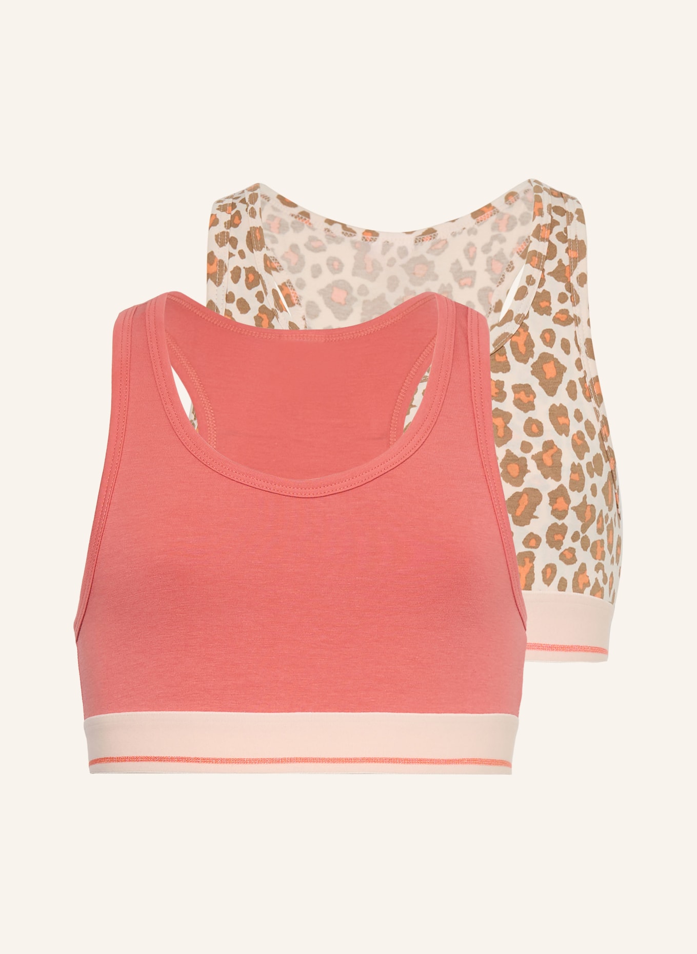 Sanetta 2 kusy podprsenek: ORANŽOVÁ / SVĚTLE HNĚDÁ / BÍLÁ