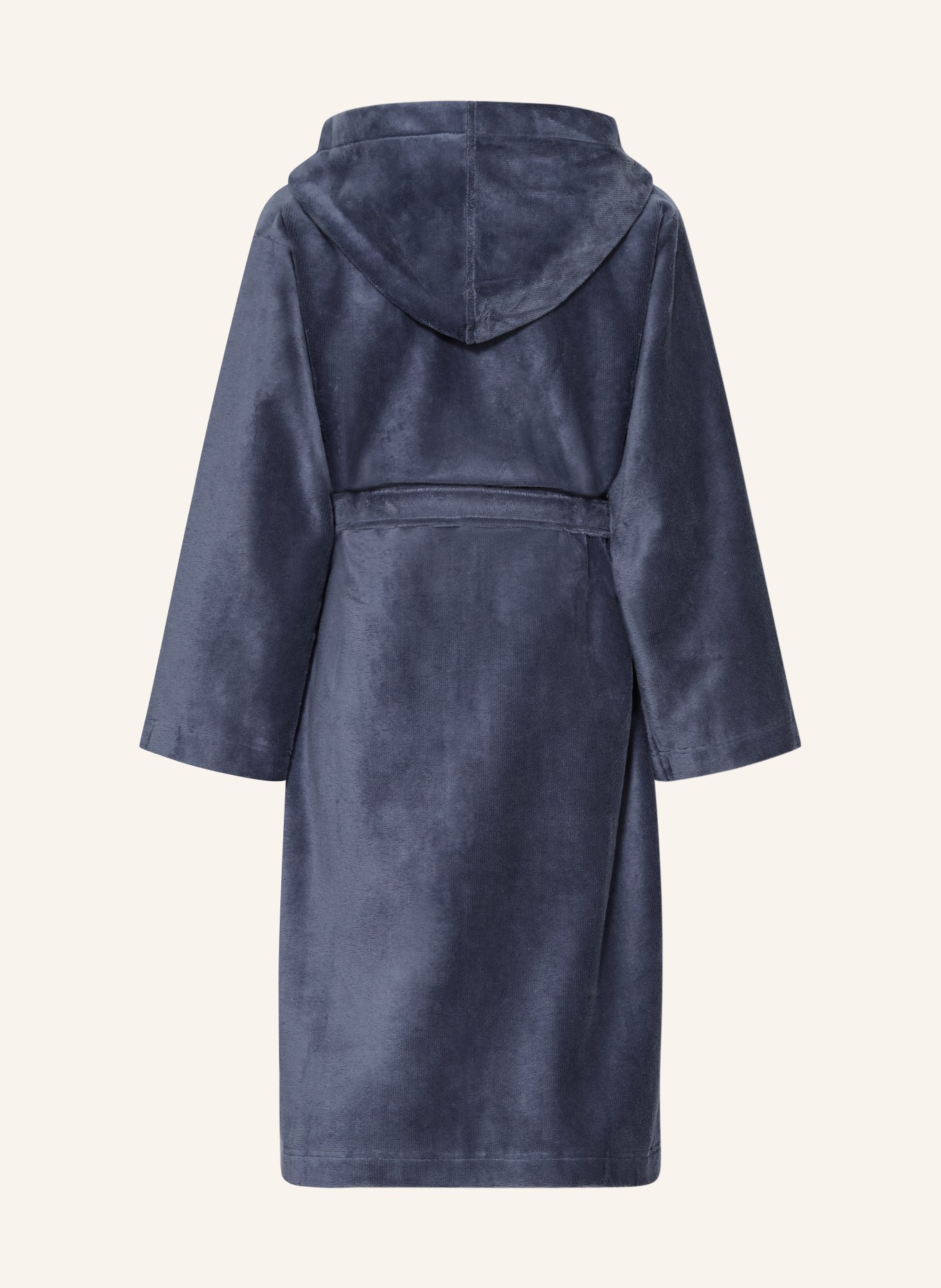 Sanetta hooded bathrobe: BLUE GRAY