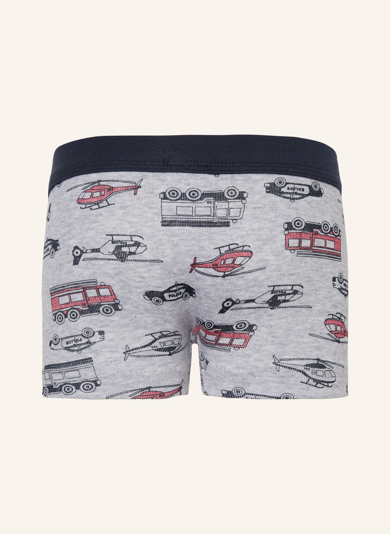 Sanetta 2er-Pack Boxershorts: DUNKELBLAU / HELLGRAU / ROT