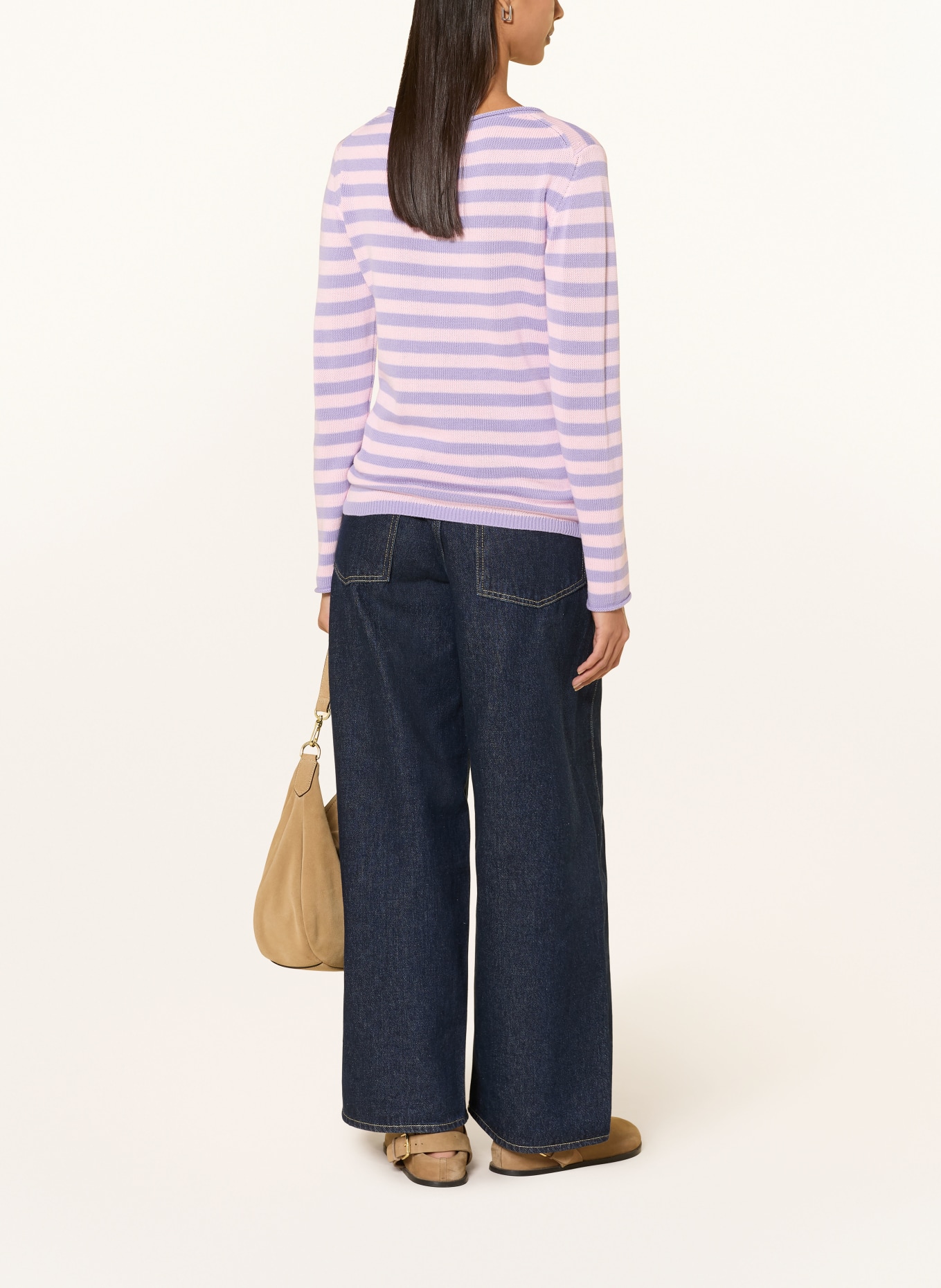 darling harbour trui: lilac / light pink