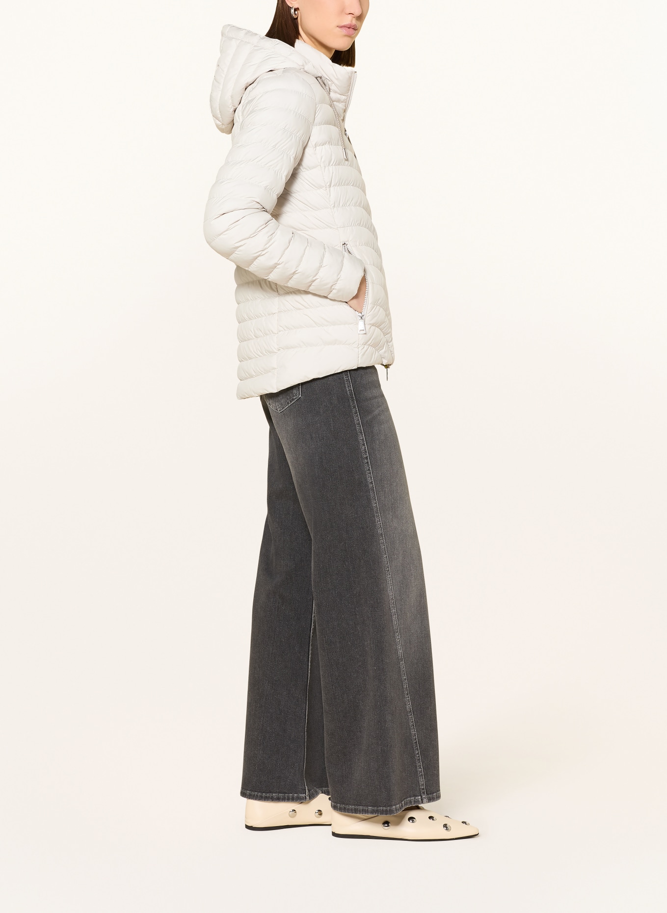 FUCHS SCHMITT Prošívaná bunda s odnímatelnou kapucí: REŽNÁ