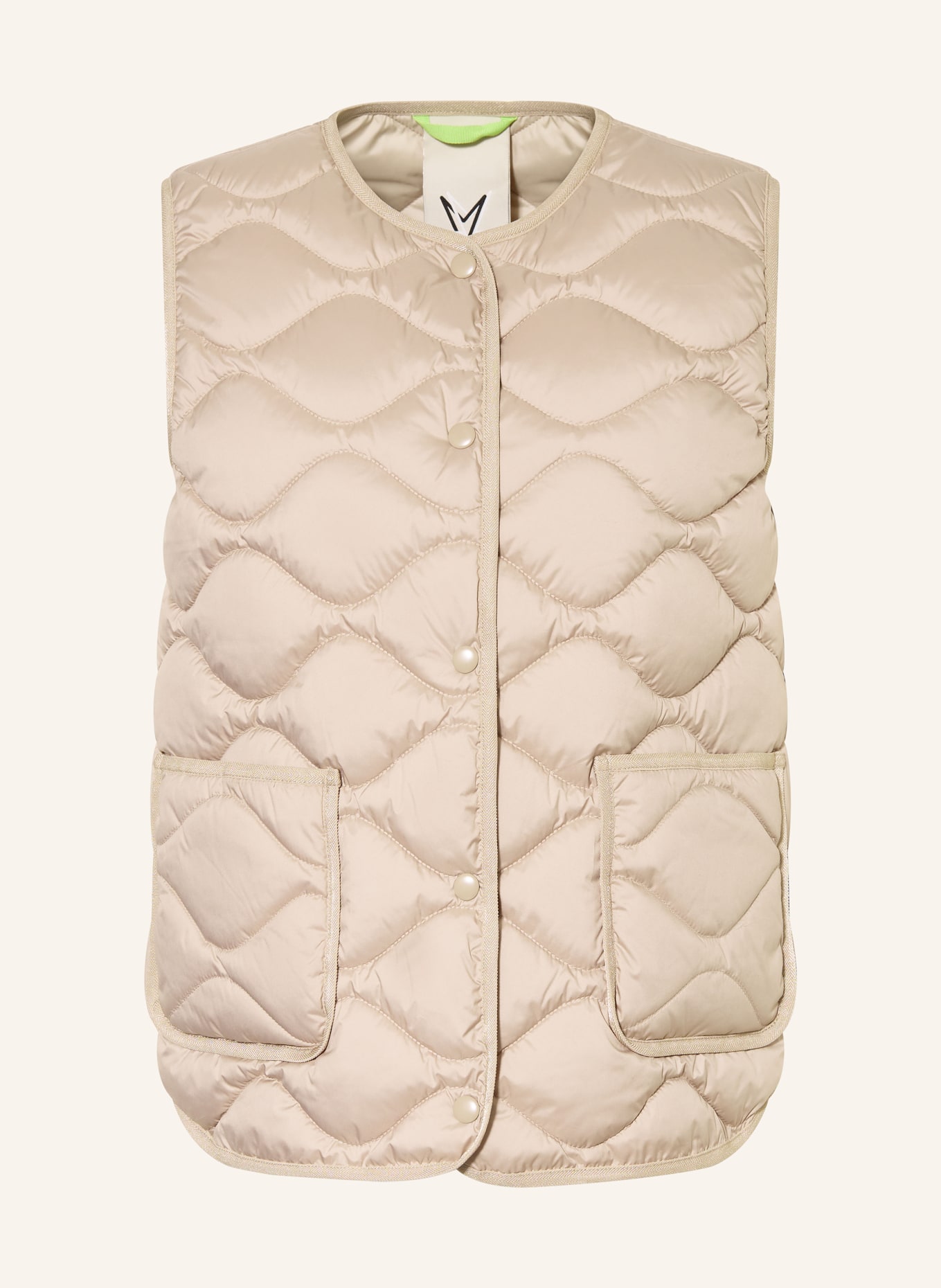 FUCHS SCHMITT quilted vest: BEIGE