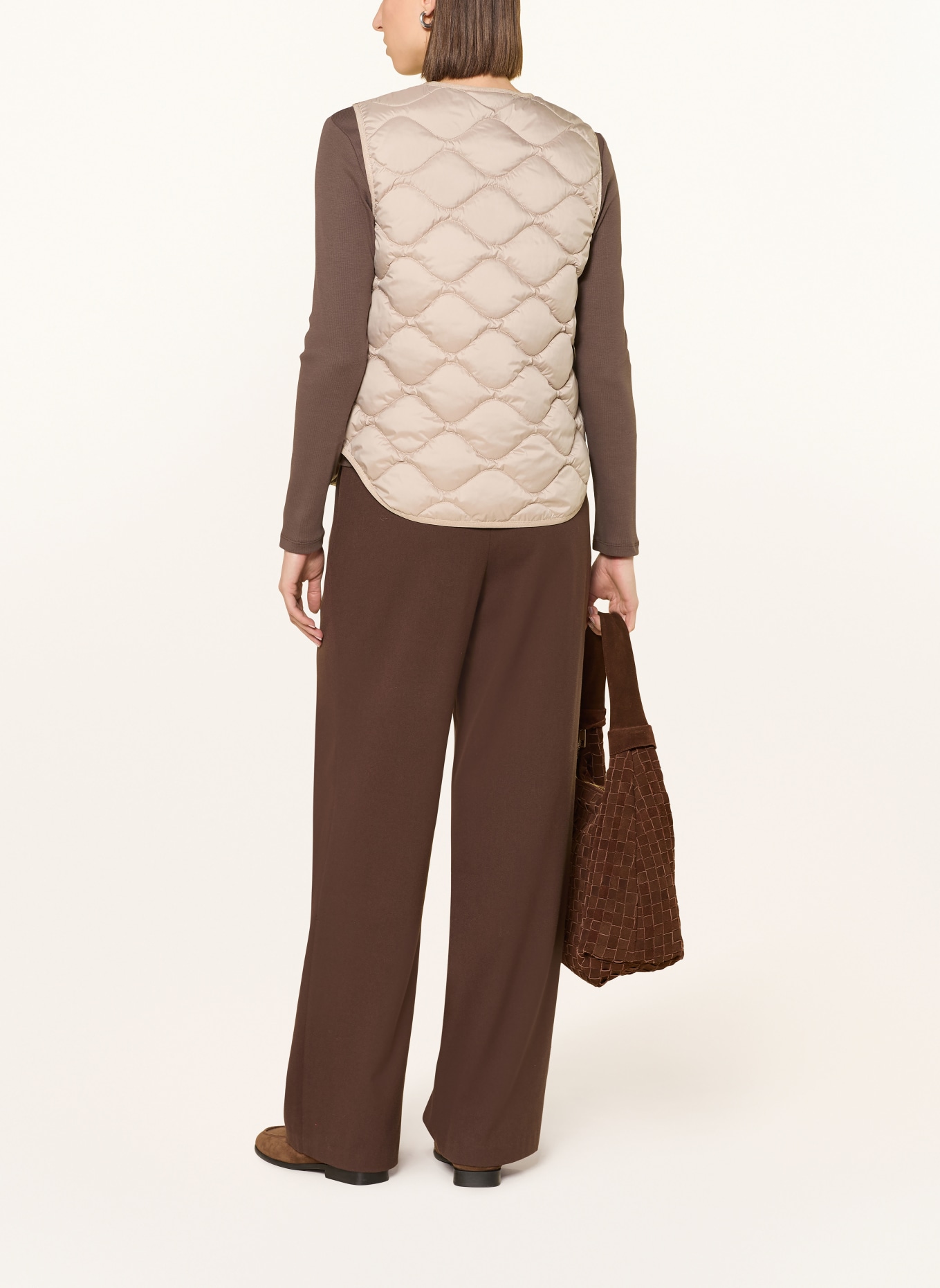 FUCHS SCHMITT quilted vest: BEIGE