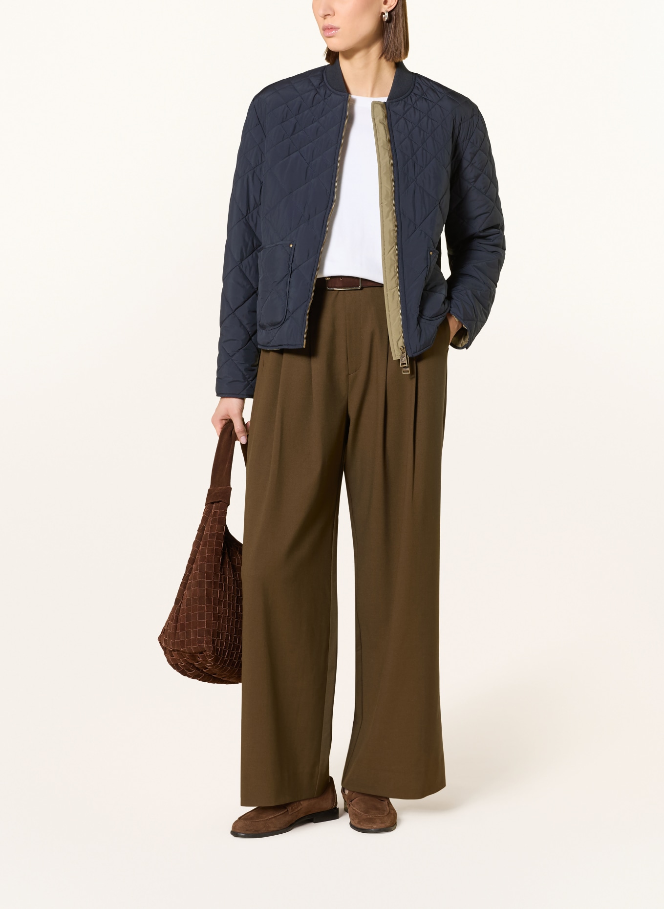 FUCHS SCHMITT prošívaná bunda: TMAVĚ MODRÁ