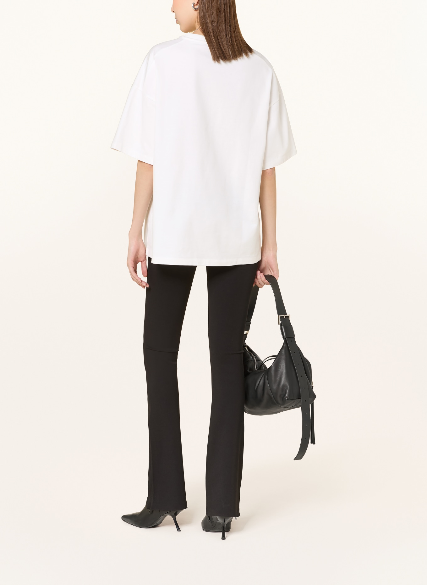 MRS & HUGS Oversized-Shirt: WEISS