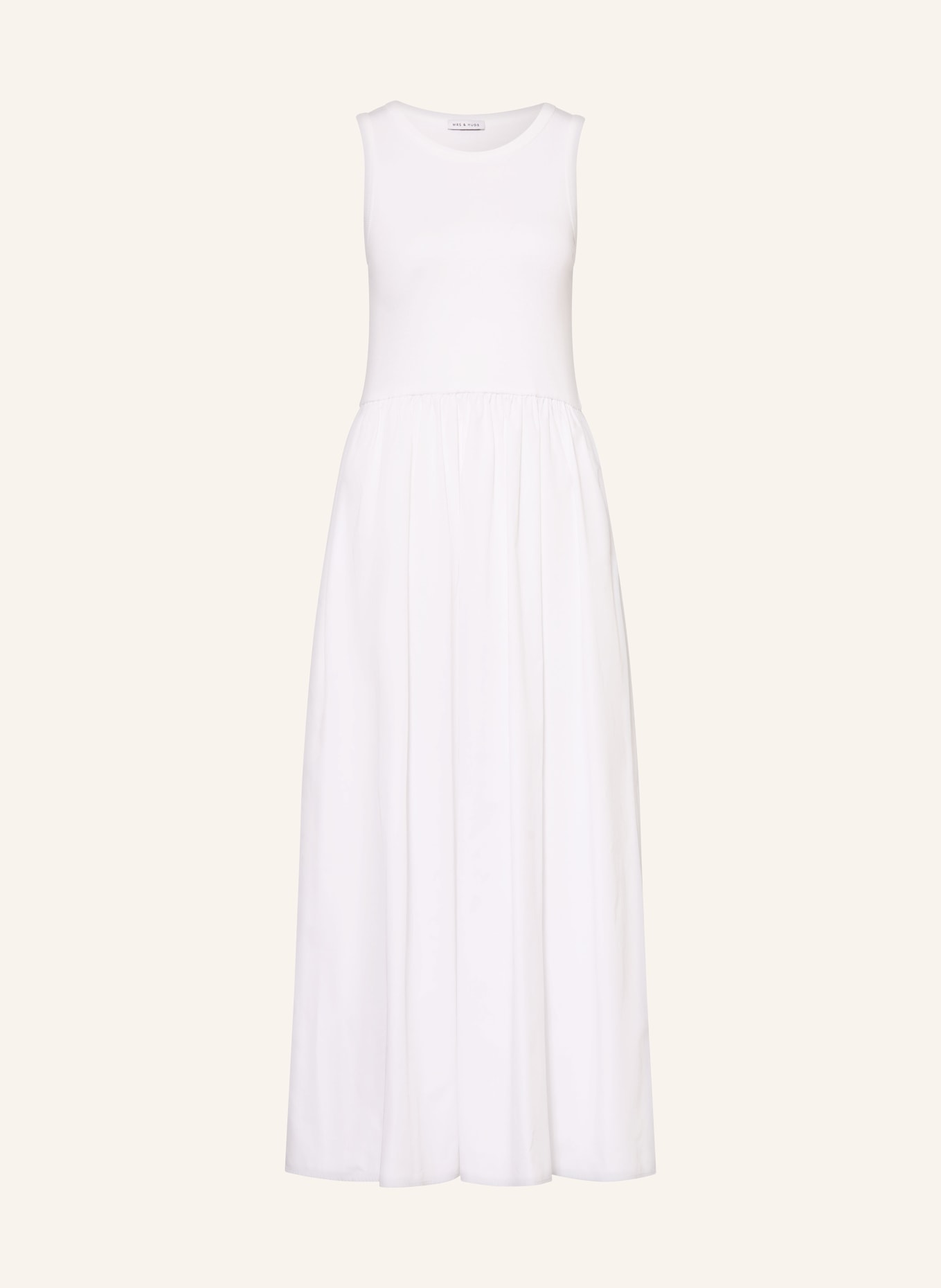 MRS & HUGS Kleid im Materialmix: WEISS
