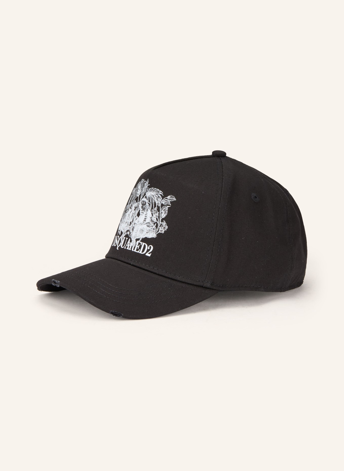 DSQUARED2 cap: BLACK / WHITE
