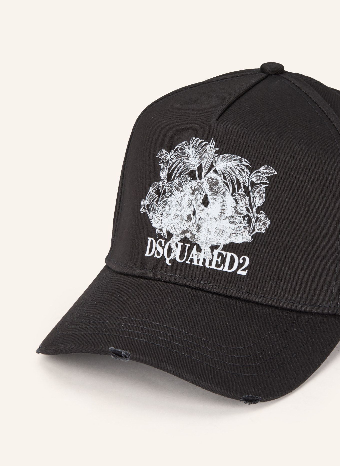 DSQUARED2 cap: BLACK / WHITE