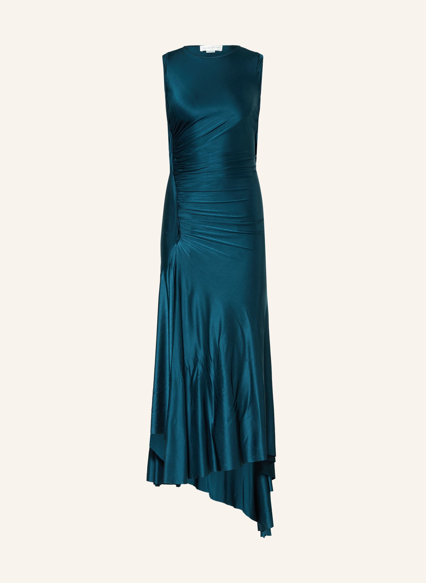 VICTORIA BECKHAM Kleid TWIST: PETROL