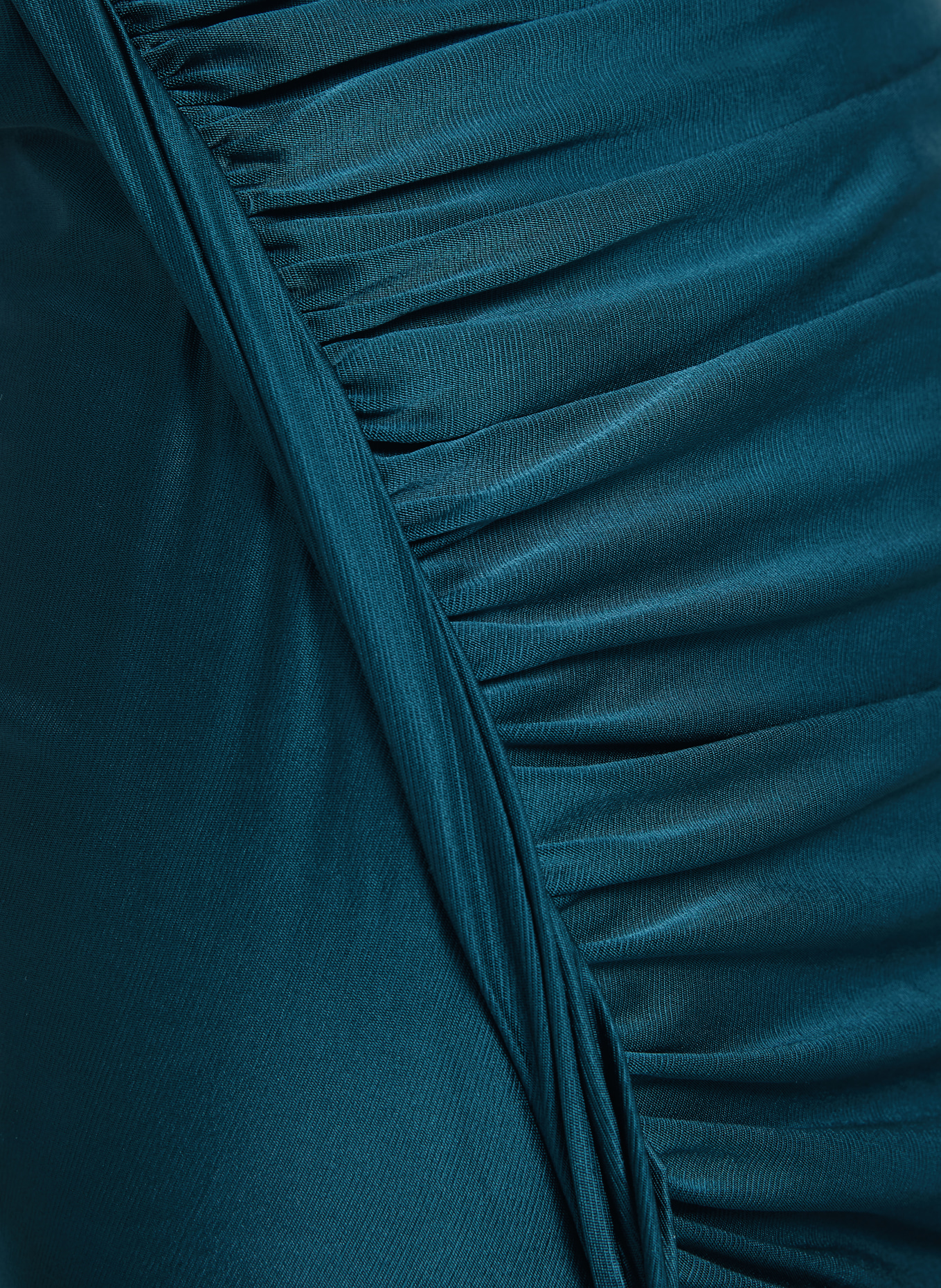 VICTORIA BECKHAM Kleid TWIST: PETROL