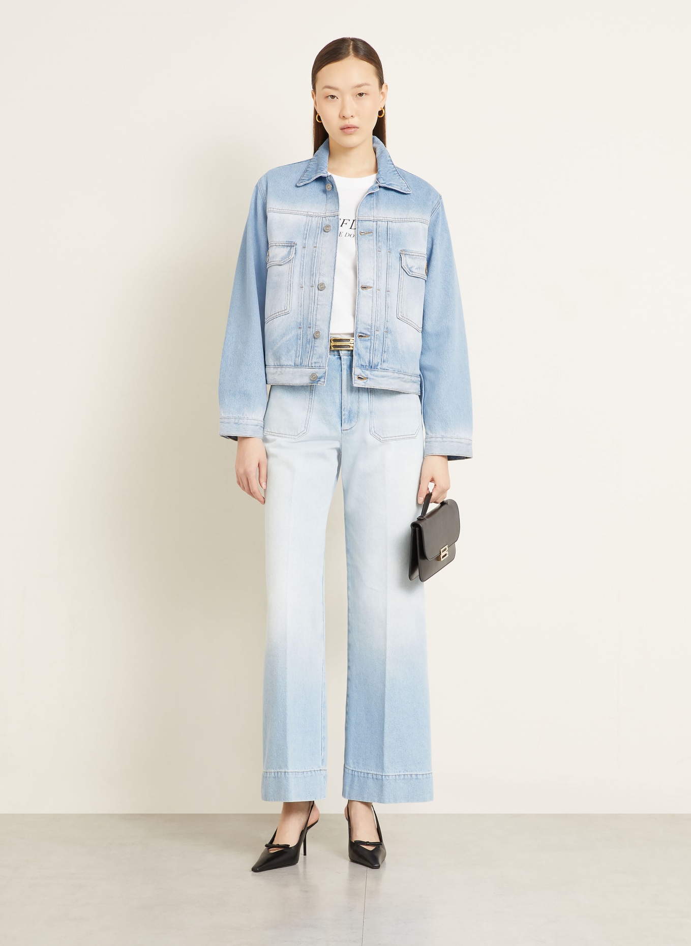 VICTORIA BECKHAM Jeansjacke: HELLBLAU
