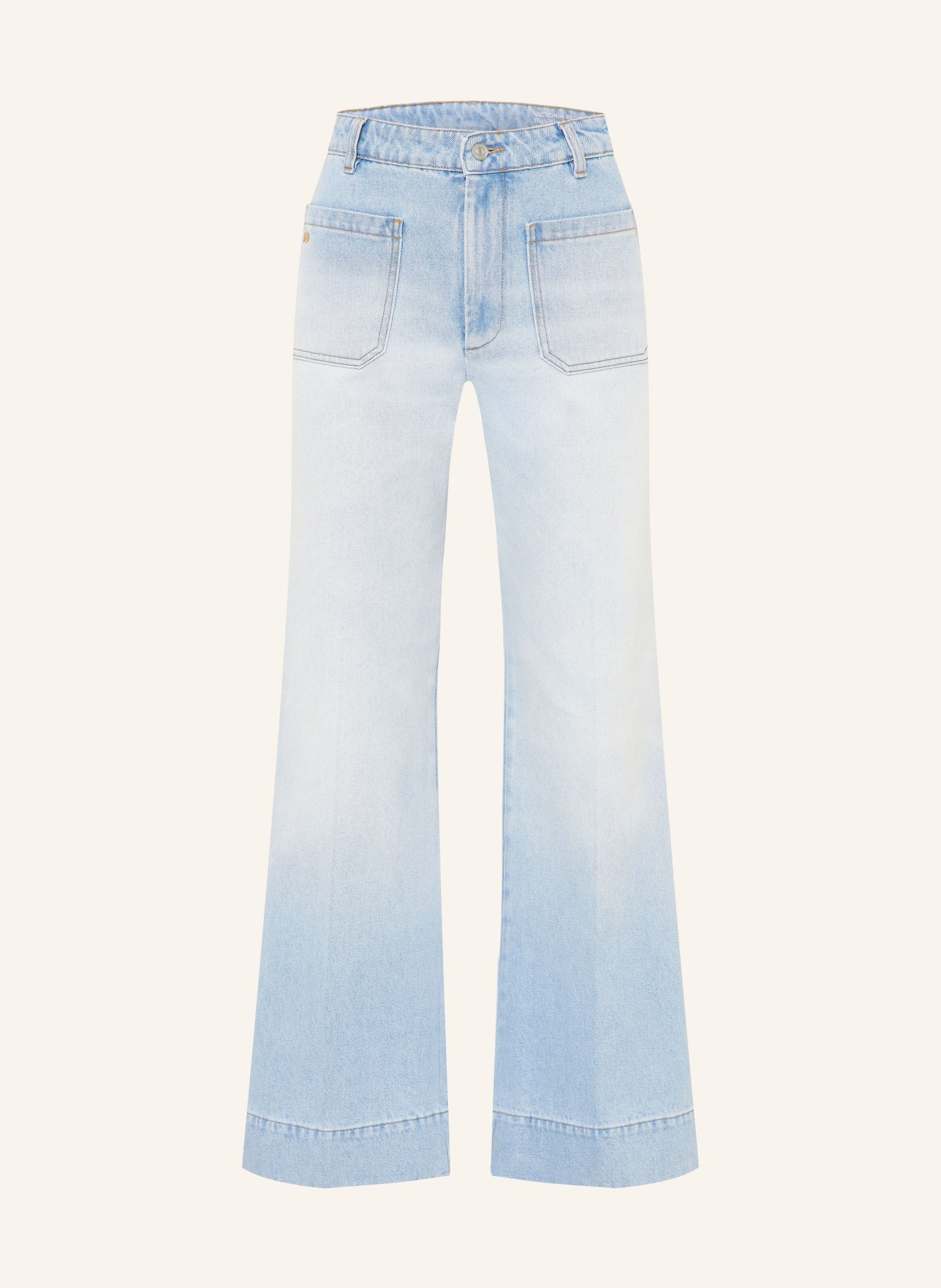 VICTORIA BECKHAM Wide Leg Jeans ALINA: HELLBLAU