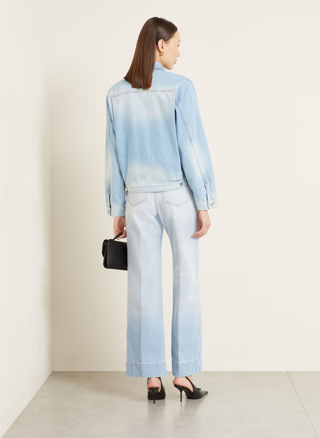 VICTORIA BECKHAM Wide Leg Jeans ALINA: HELLBLAU