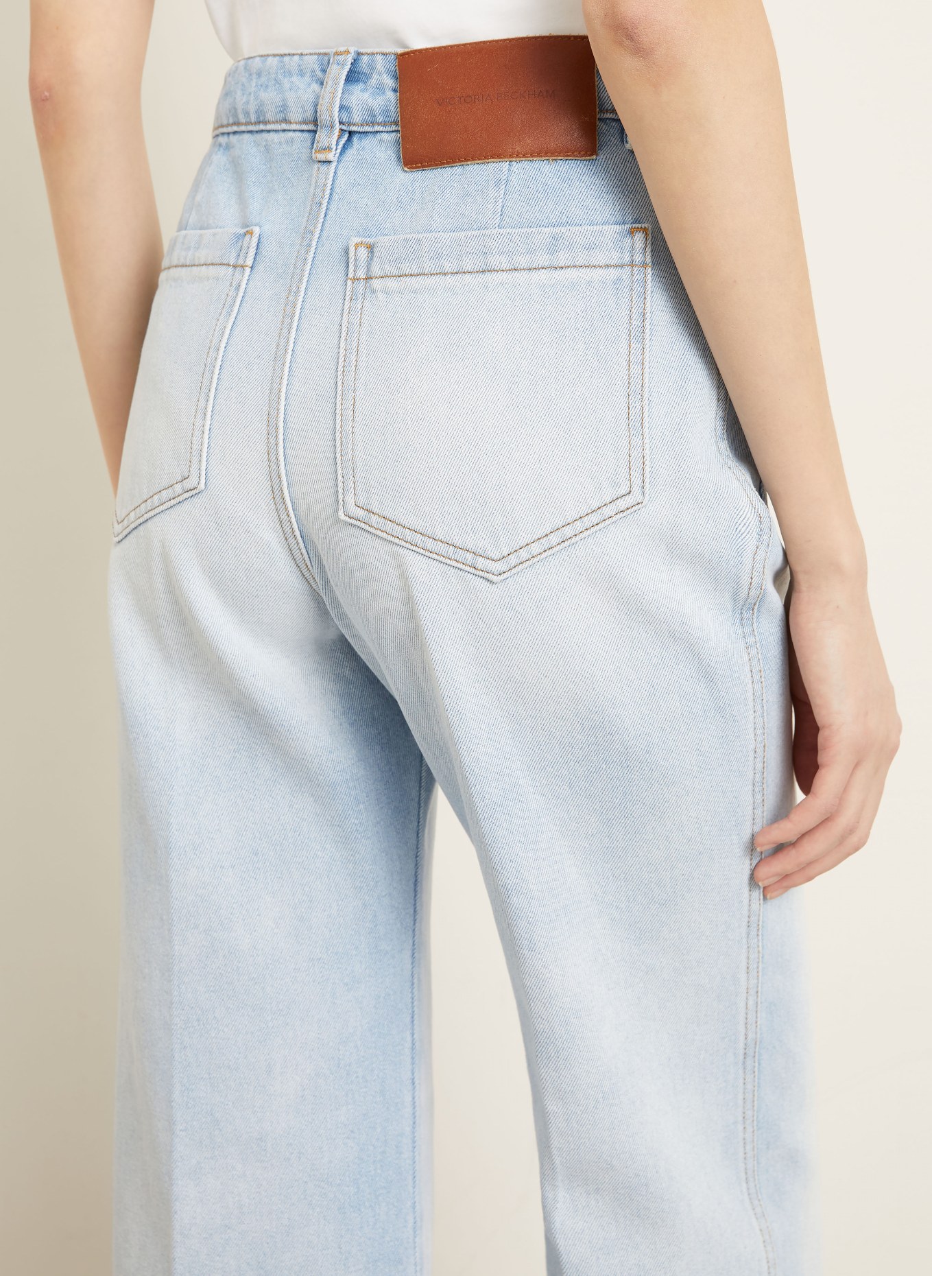 VICTORIA BECKHAM Wide Leg Jeans ALINA: HELLBLAU