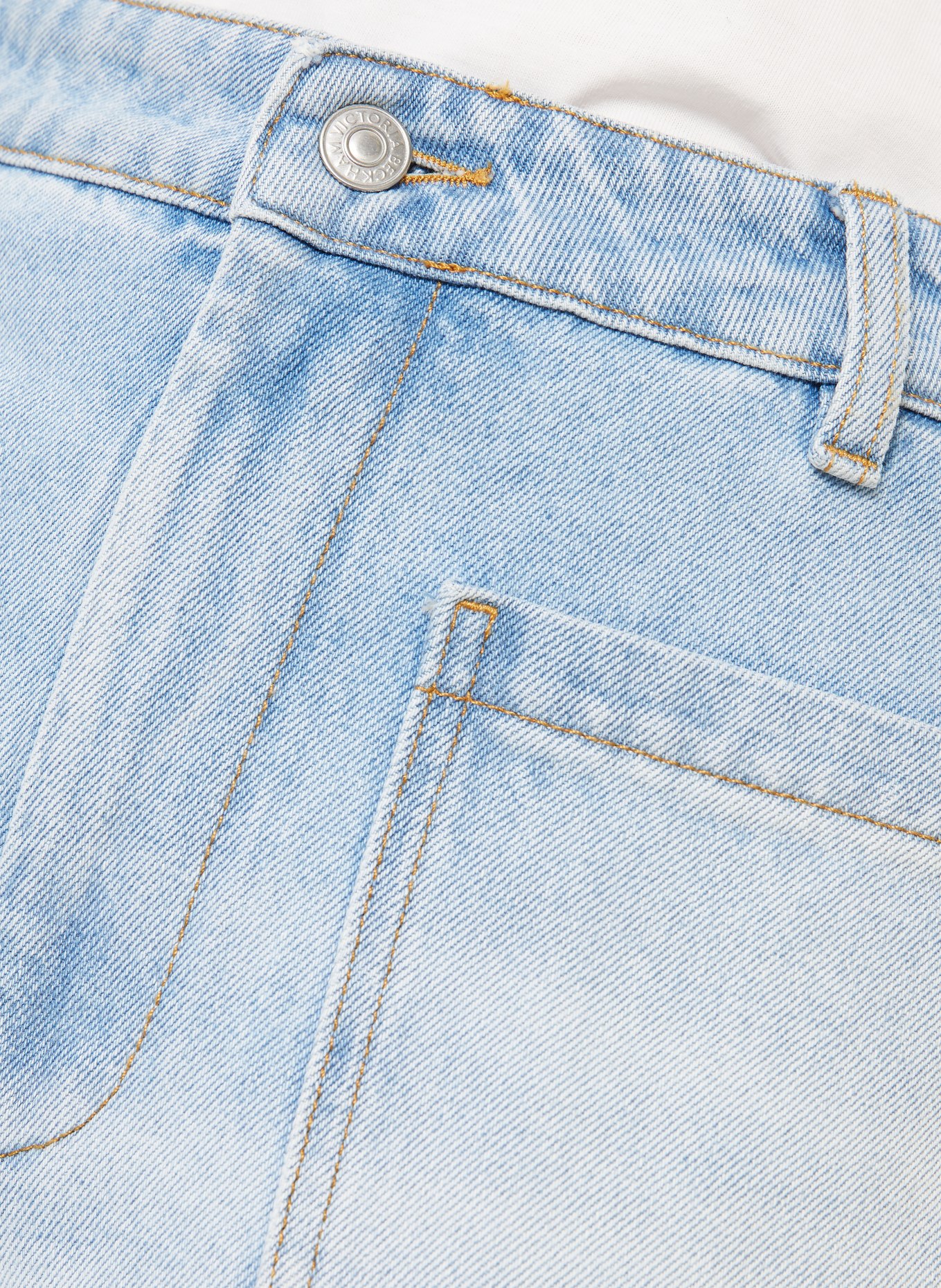 VICTORIA BECKHAM Wide Leg Jeans ALINA: HELLBLAU